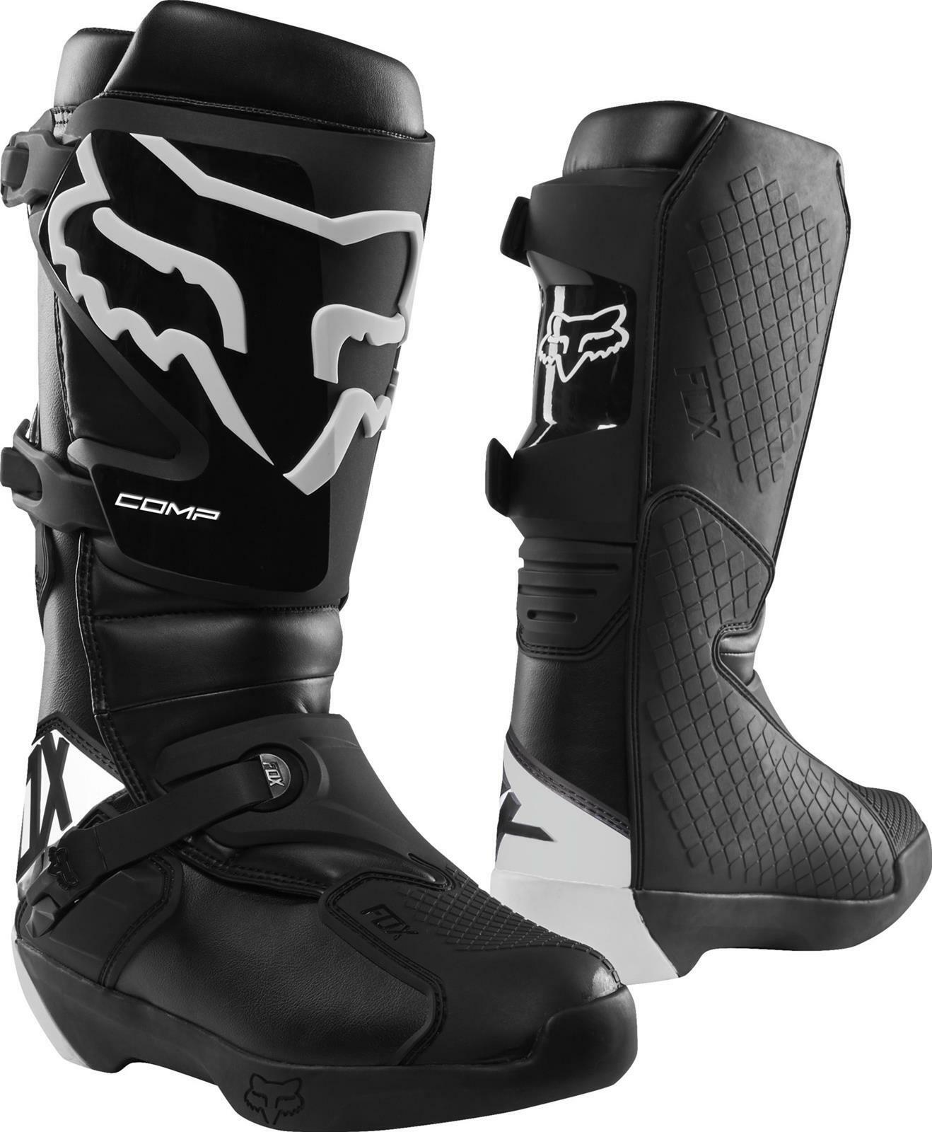 Fox Racing Comp Boot Motocross BLACK - MENS sz9 - 21483-001-9 - Open Box