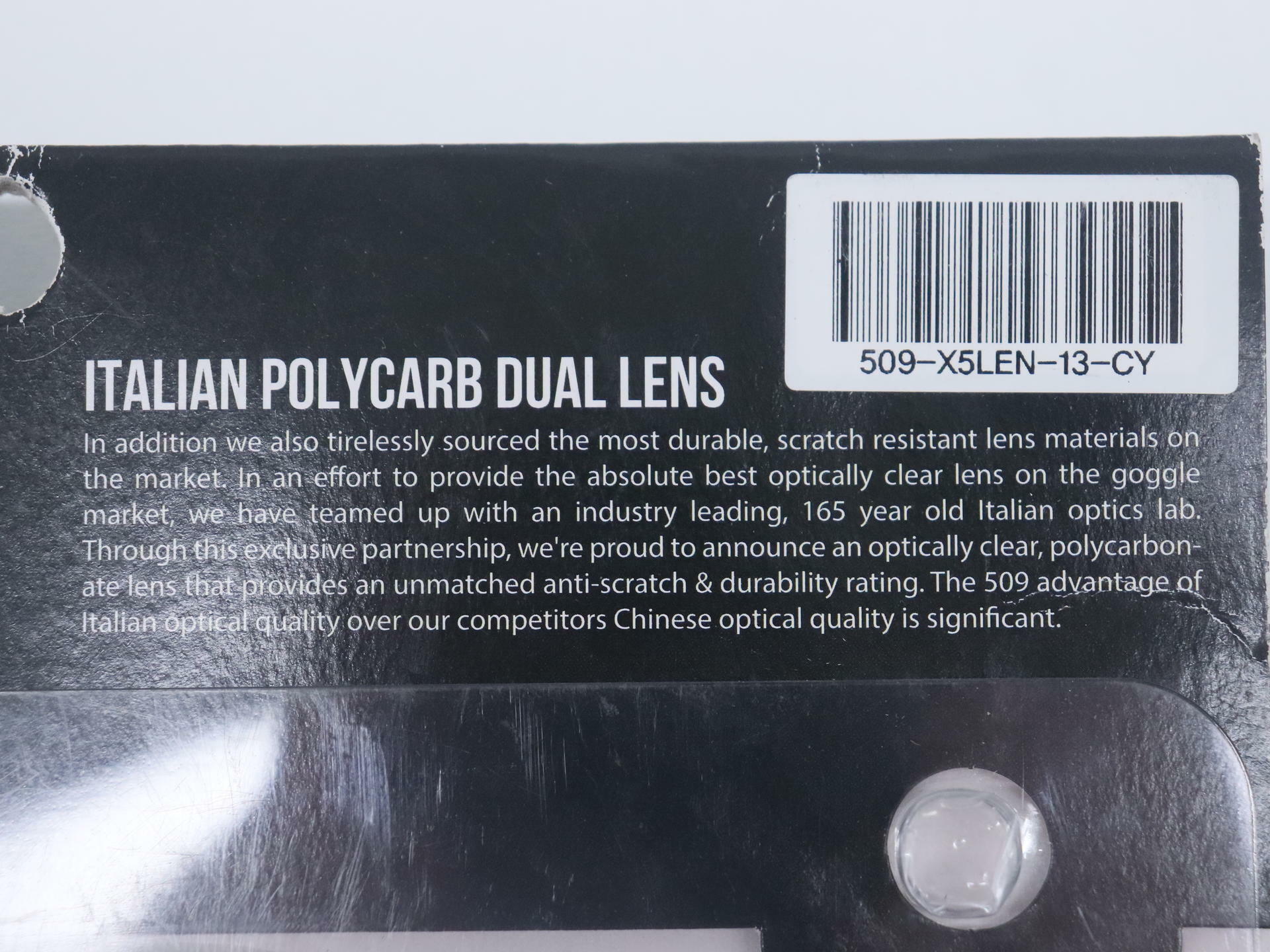 OPEN BOX -509 Sinister X5 Goggle Lens CHROME Mirror w/YELLOW Tint - 509-X5LEN-13