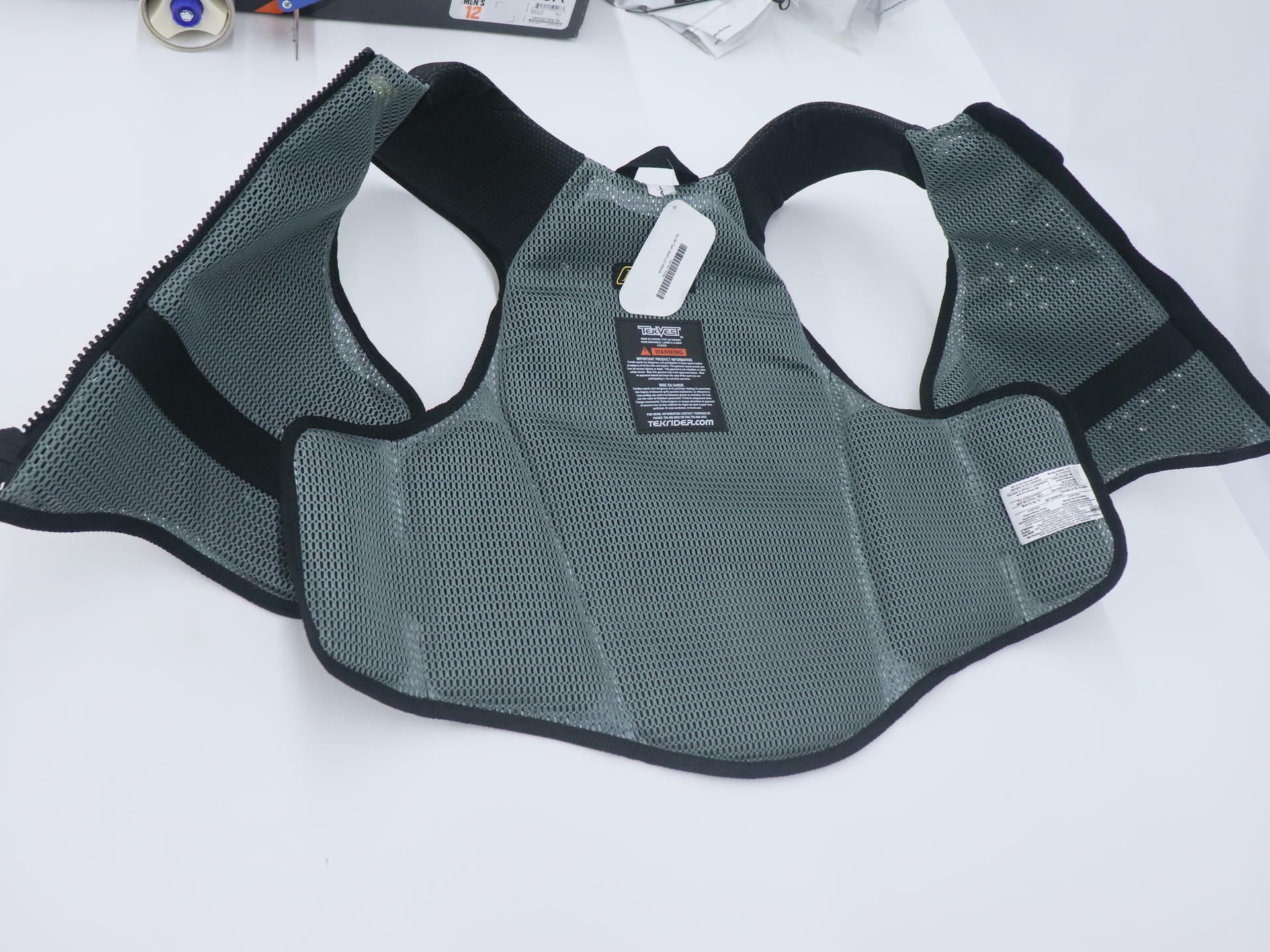 OPEN BOX - KLIM Tek Vest BLACK Torso Guard - MENS LARGE - 3097-001-140-000