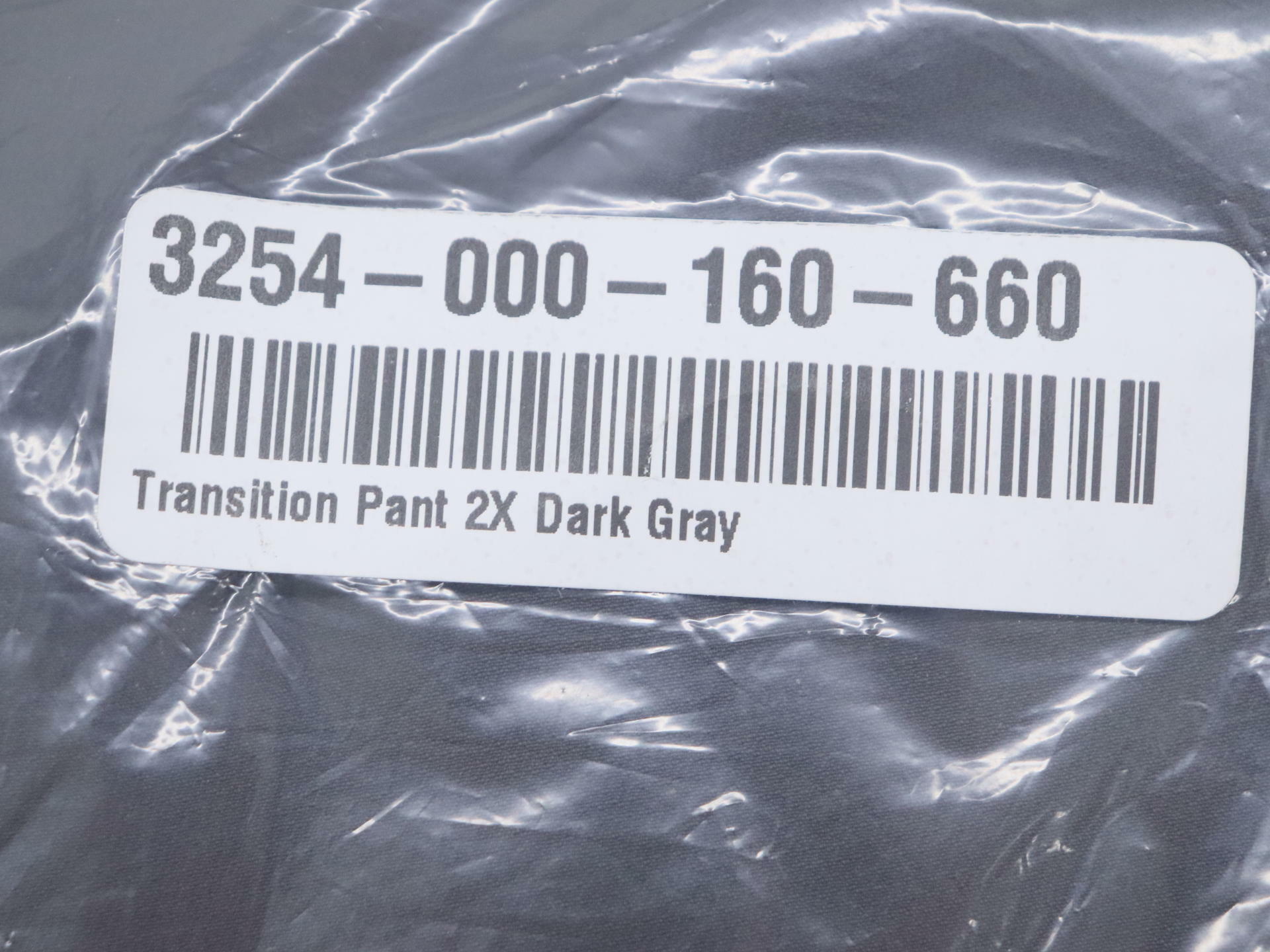 OPEN BOX - KLIM Transition Pant Dark GRAY - MENS 2XL - 3254-000-160-660