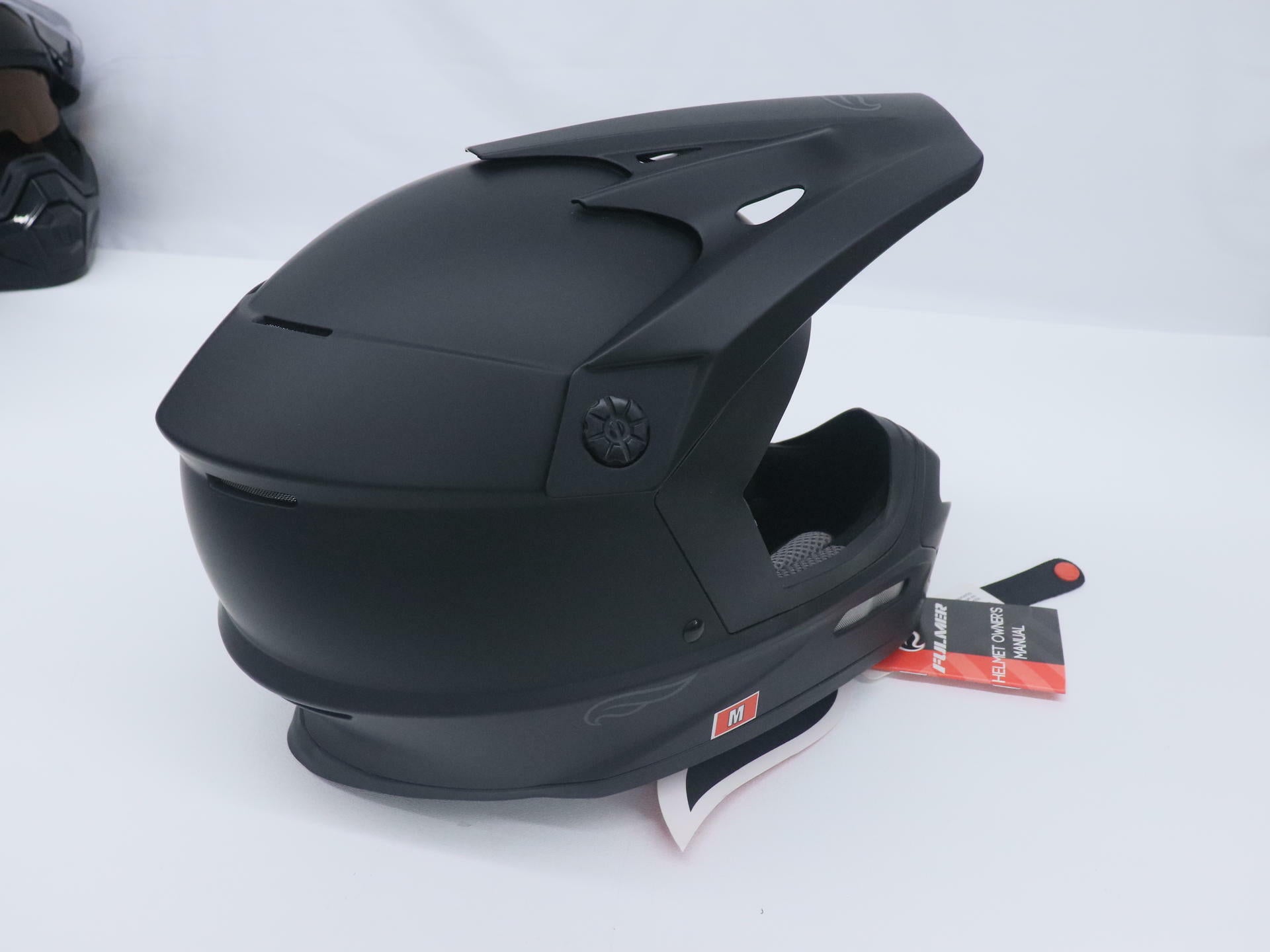 Fulmer Helmet 204 MPX MX - MATTE BLACK - Adult MEDIUM - 26-0184 - Open Box