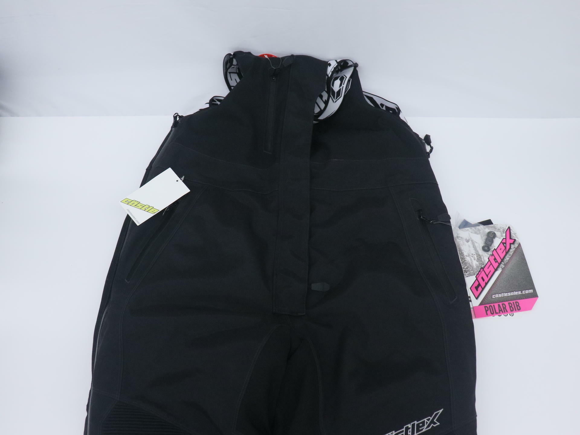 Castle X Womens Polar Snowmobile Bibs Black Large Short 73-1876S - Open Box