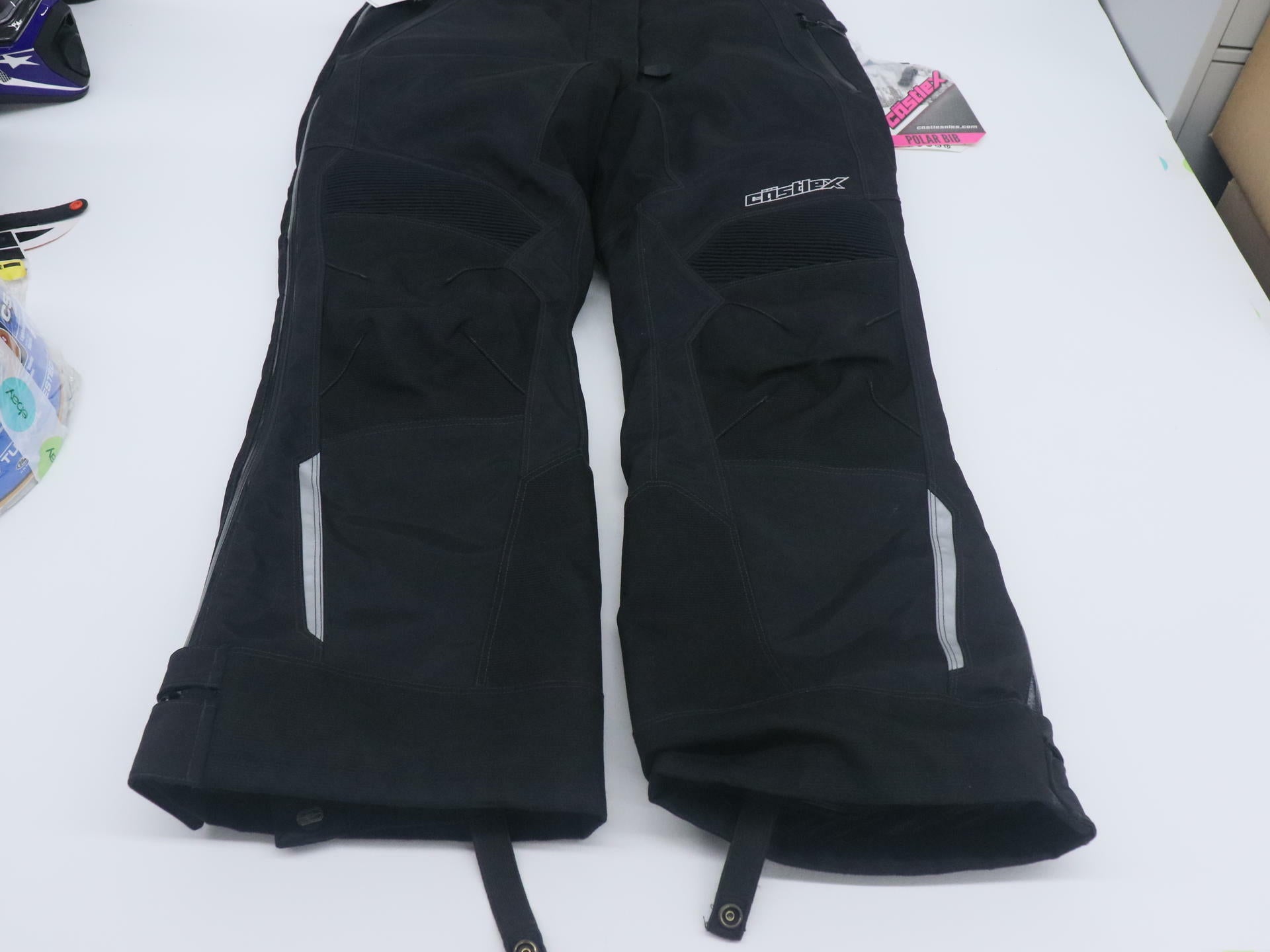 Castle X Womens Polar Snowmobile Bibs Black Large Short 73-1876S - Open Box