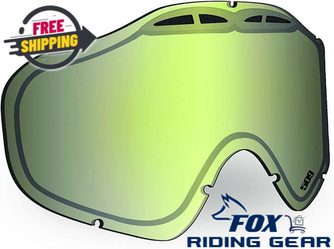 OPEN BOX -509 Sinister X5 Goggle Lens CHROME Mirror w/YELLOW Tint - 509-X5LEN-13