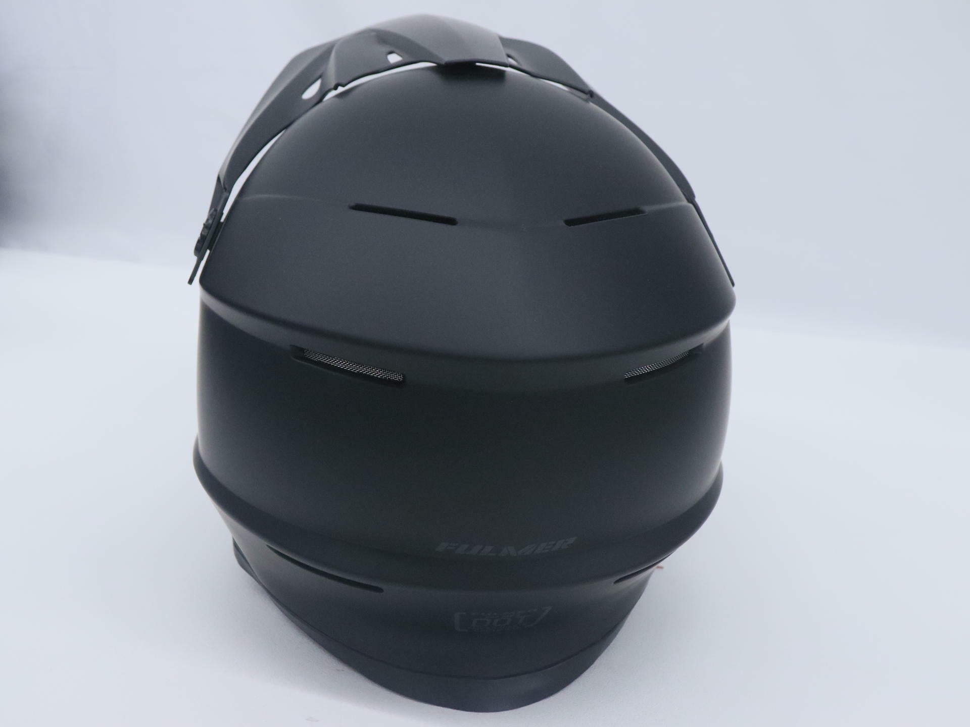 OPEN BOX - Fulmer Helmet 204 MPX MX - MATTE BLACK - Adult MEDIUM - 26-0184