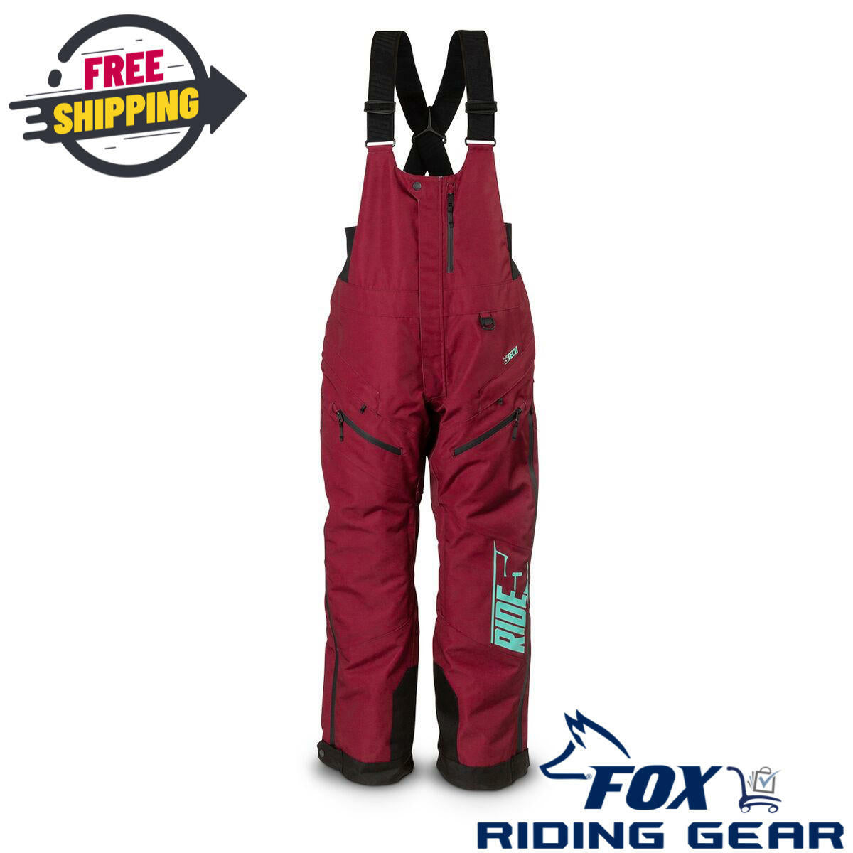 OPEN BOX - 509 Insulated BIB Range MAROON - WOMEN SMALL - F03002500-120-101