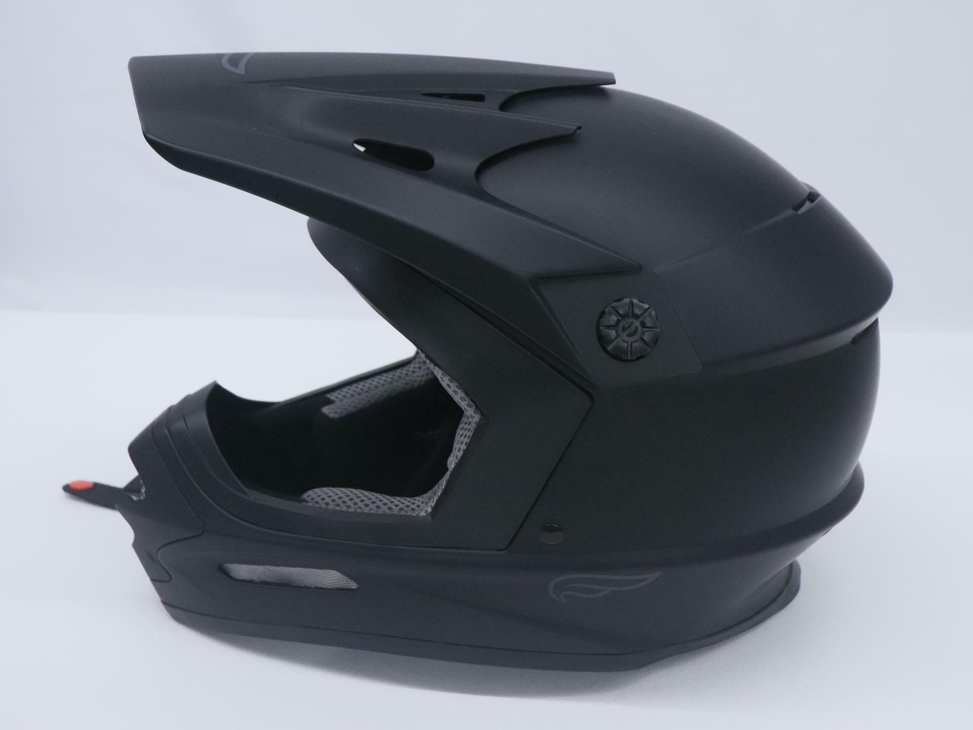 OPEN BOX - Fulmer Helmet 204 MPX MX - MATTE BLACK - Adult MEDIUM - 26-0184