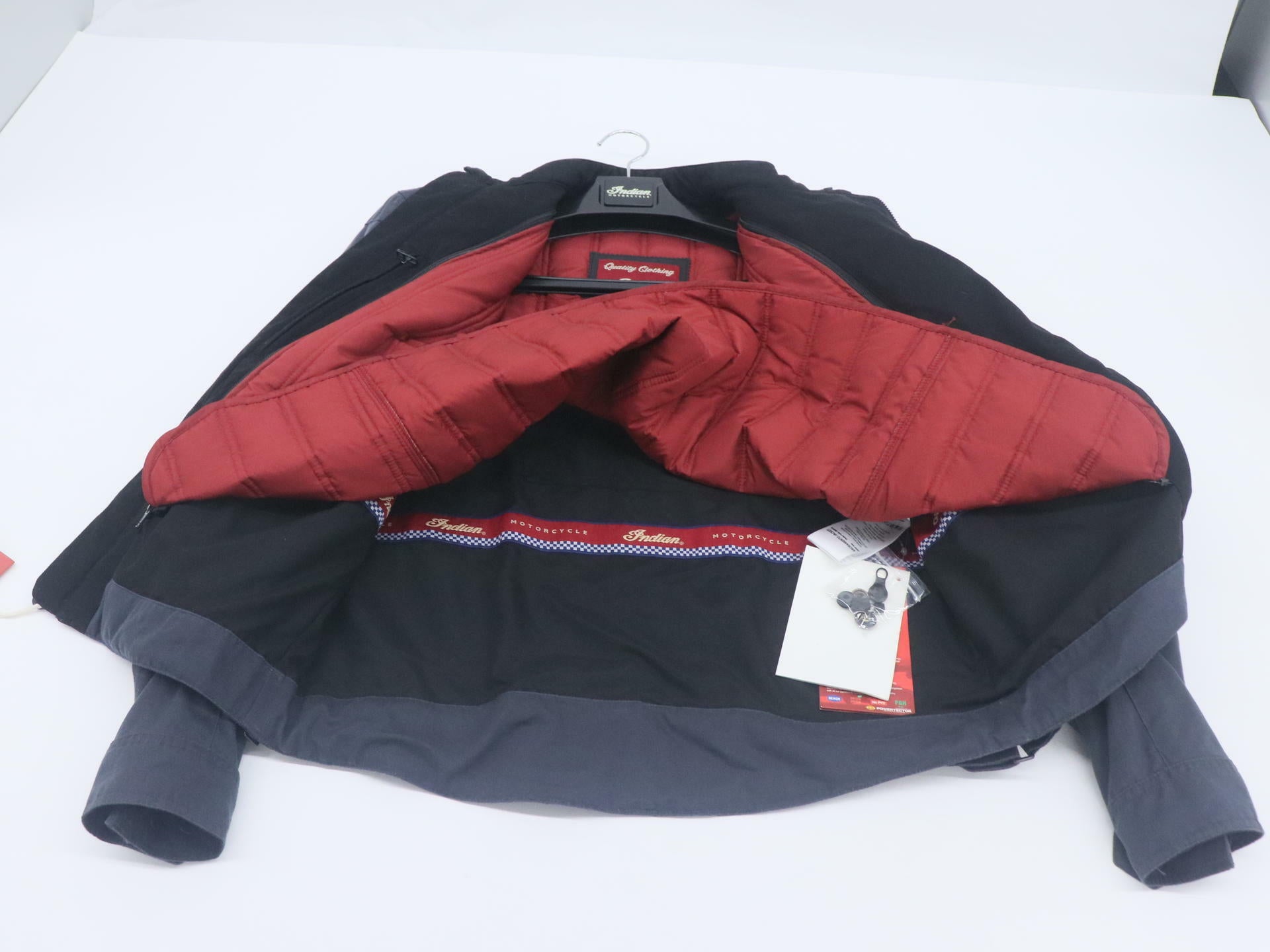 Indian Motorcycle Sacramento Jacket Gray Mens Medium 286891803 -OPEN BOX