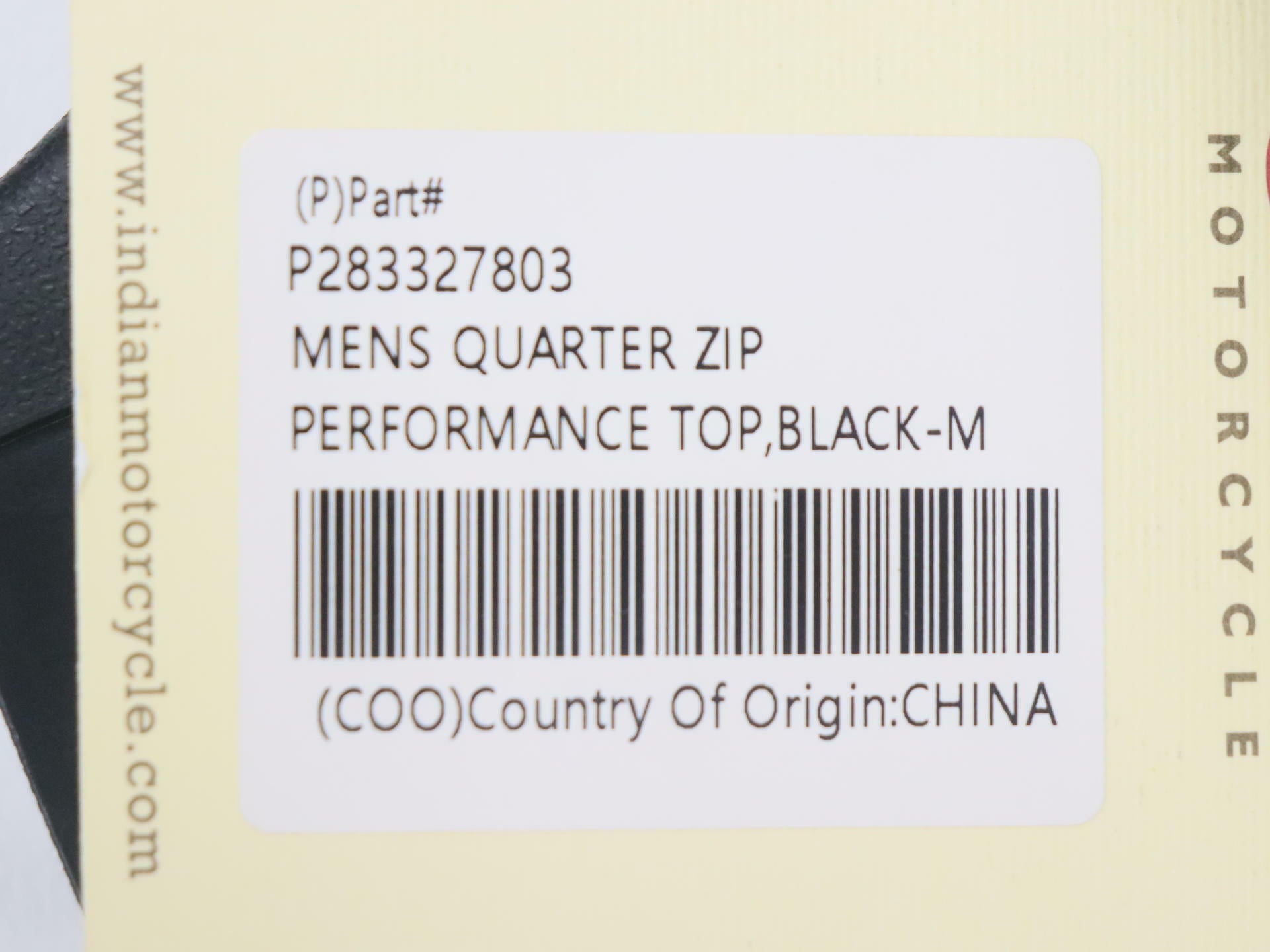 OPEN BOX - Indian Quarter Zip Long Sleeve Performance - MENS MEDIUM - 283327803