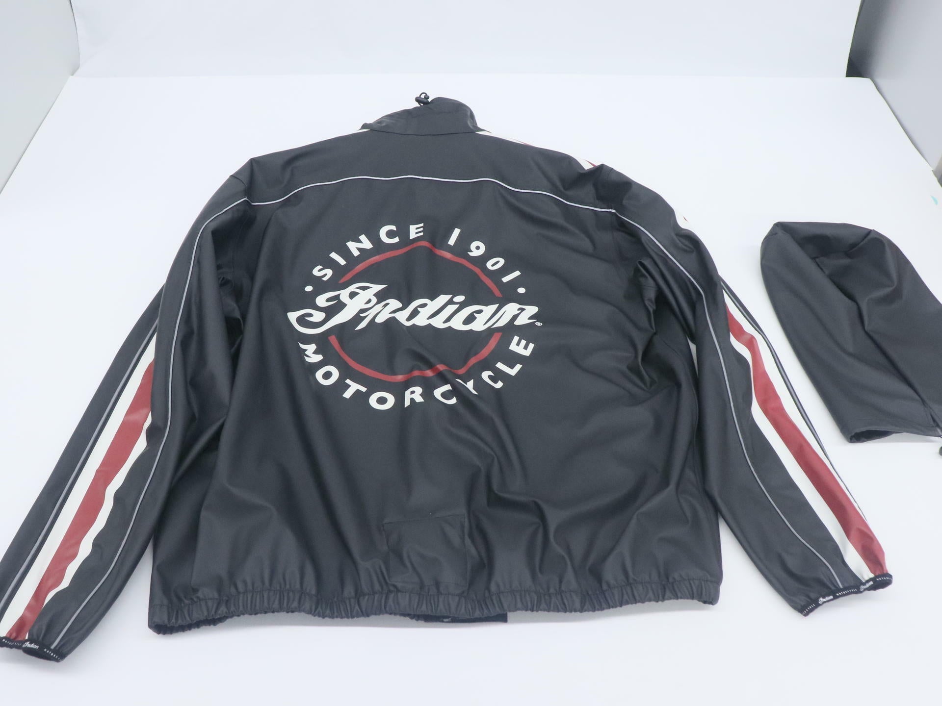 Indian Motorcycle Rain Suit Jacket Black Unisex XL/2XL 286167604 -OPEN BOX