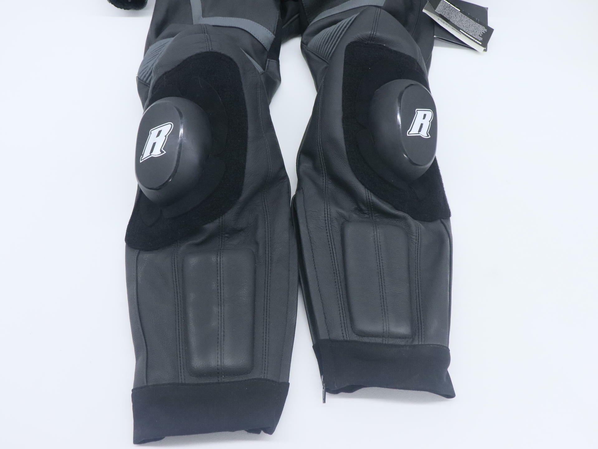 Joe Rocket One-Piece Leather Race Suit BLK/GRY Mens Size 46 2050-0046 - Open Box