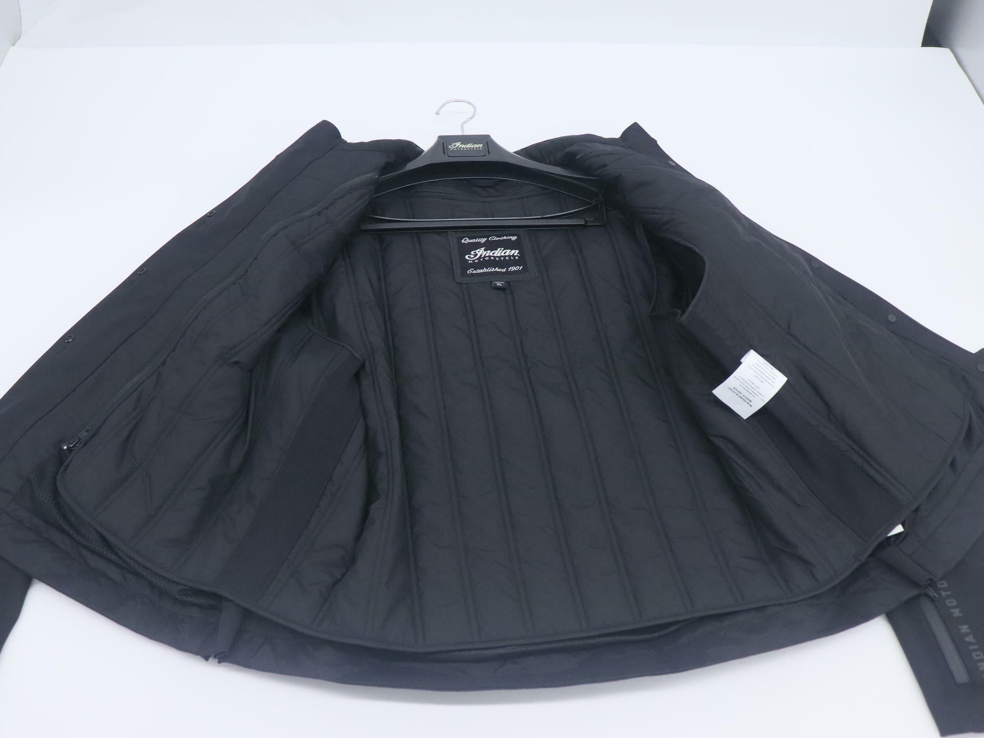 Indian Franklin Motorcycle Riding Jacket Black Mens XL 283318009 - Open Box