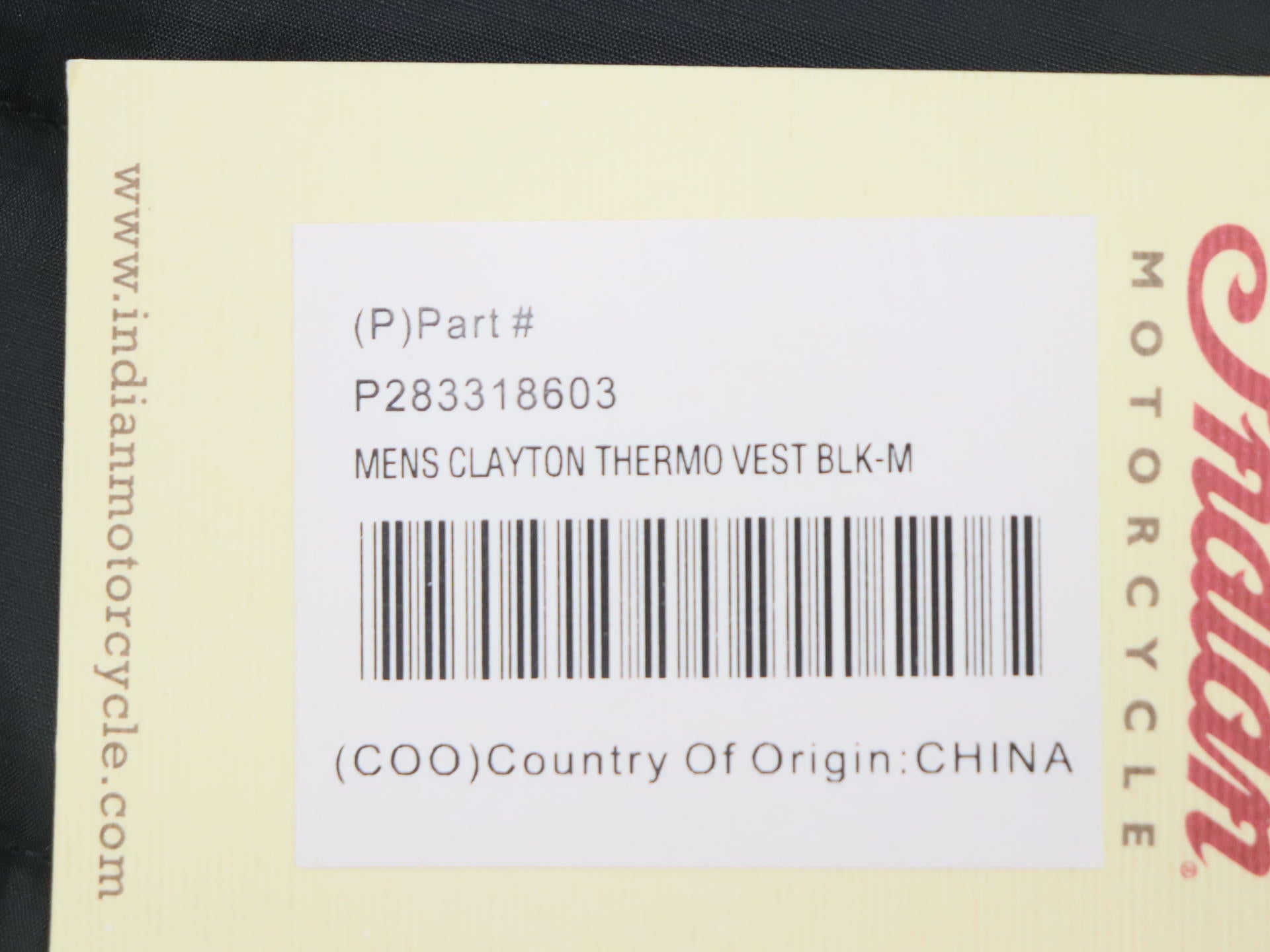 OPEN BOX - Indian Vest Clayton Thermo BLACK - MENS MEDIUM - 283318603