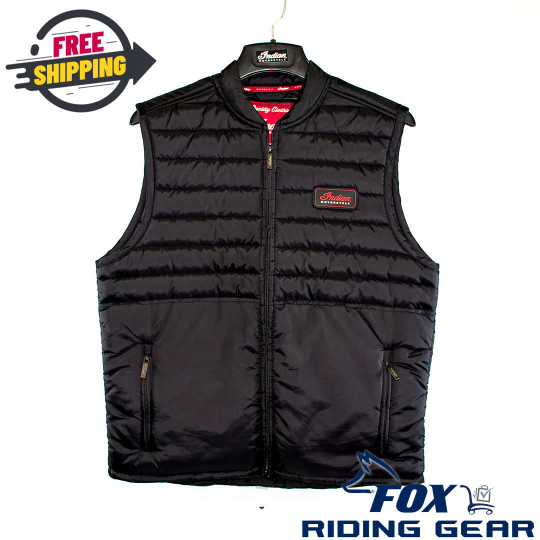 Indian Motorcycle Clayton Thermo Vest Black Mens Medium 283318603 -OPEN BOX