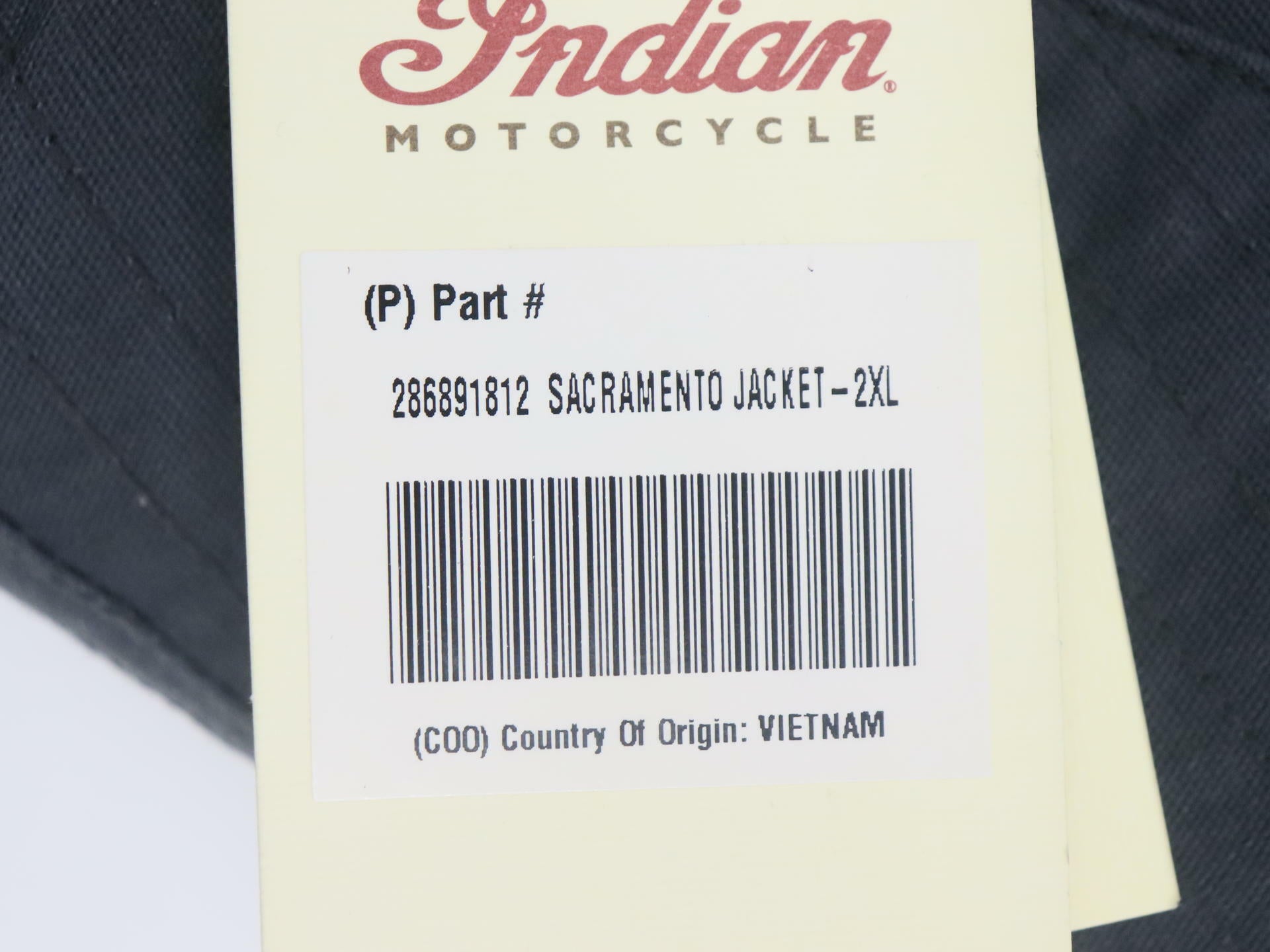 Indian Motorcycle Sacramento Jacket Gray Mens 2XL 286891812 -OPEN BOX