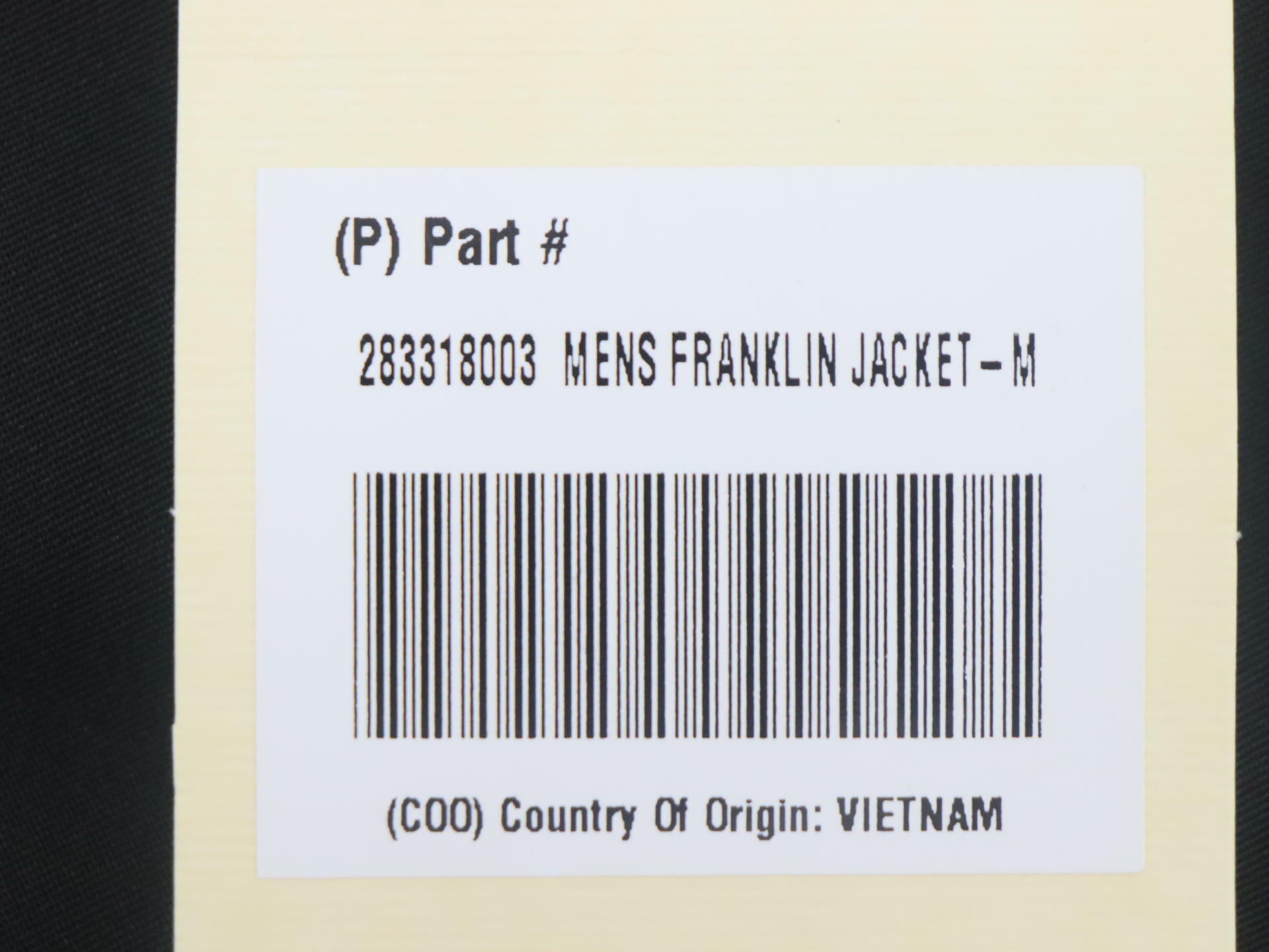 Indian Franklin Mens Black Motorcycle Riding Jacket Medium 283318003 -OPEN BOX