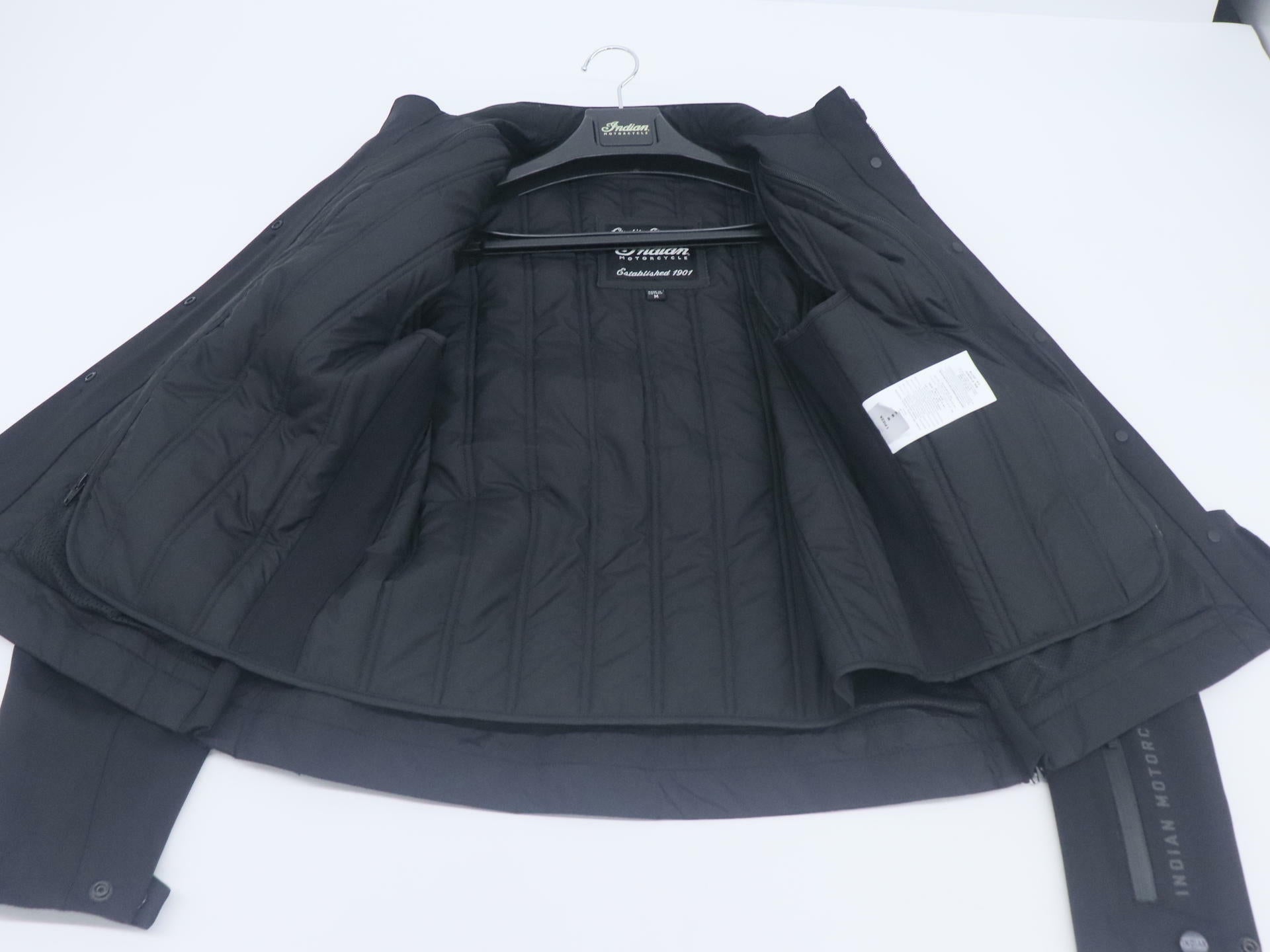 Indian Franklin Mens Black Motorcycle Riding Jacket Medium 283318003 -OPEN BOX
