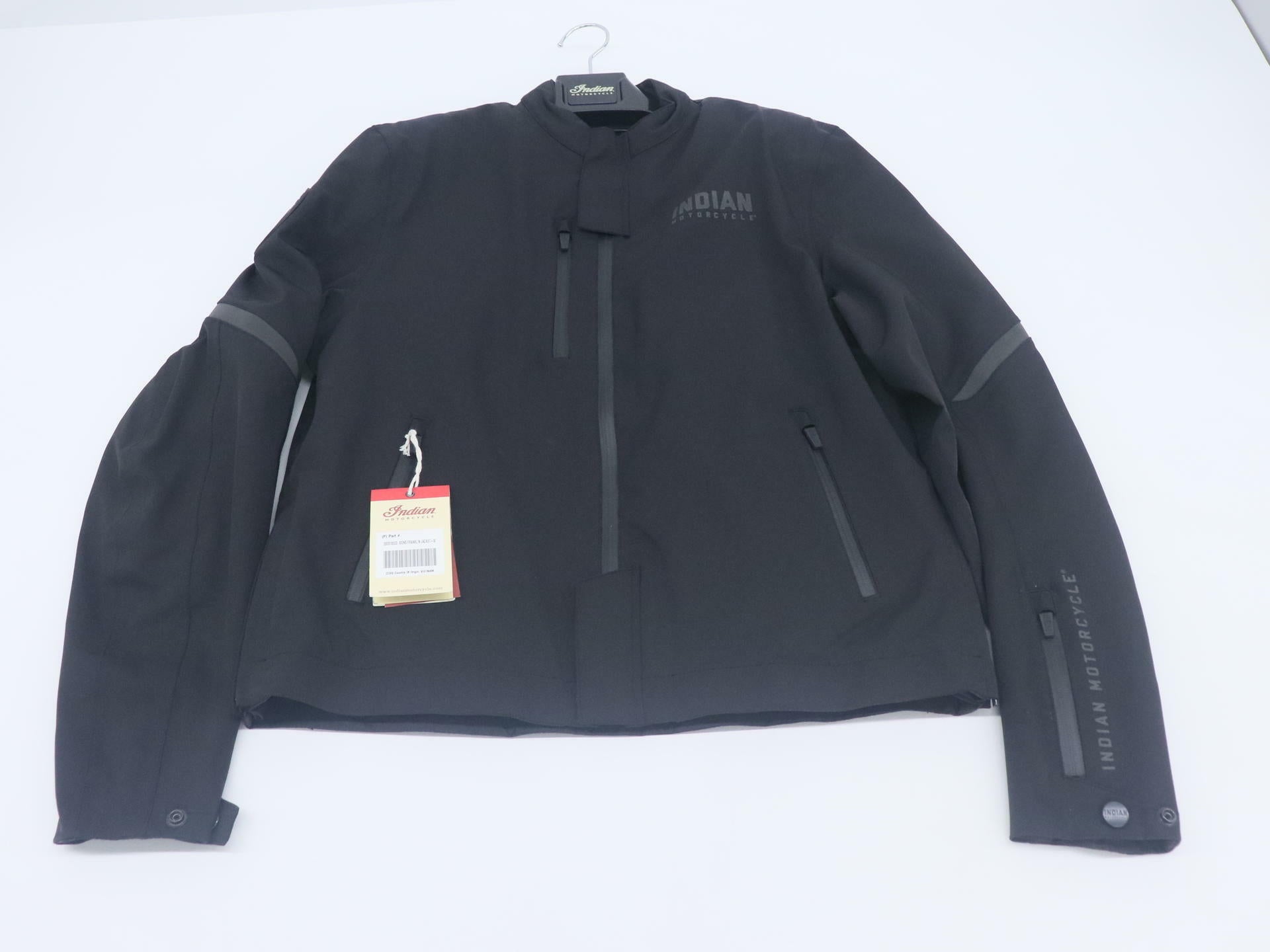 Indian Franklin Mens Black Motorcycle Riding Jacket Medium 283318003 -OPEN BOX