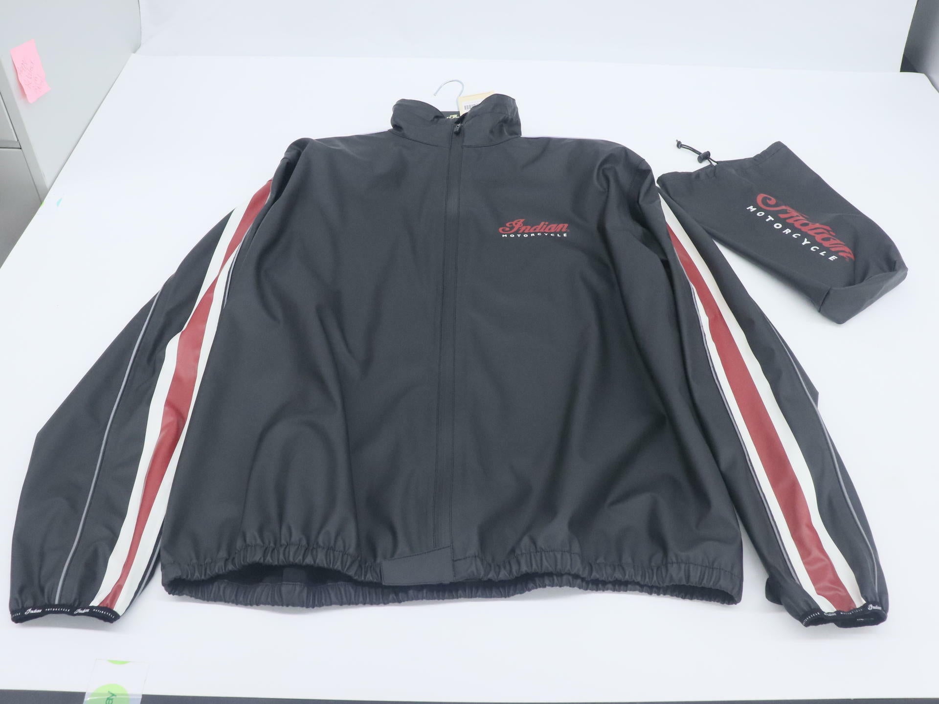 Indian Motorcycle Rain Suit Jacket Black Unisex XL/2XL 286167604 -OPEN BOX