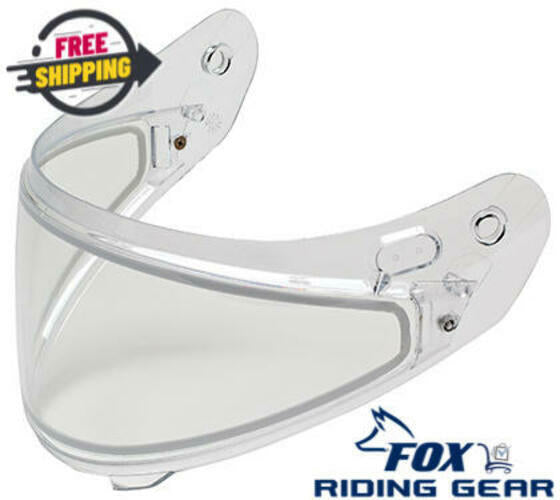 HJC HJ-17 Dual Lens Clear Face Shield Visor Helmet Lens 956-464 - Open Box