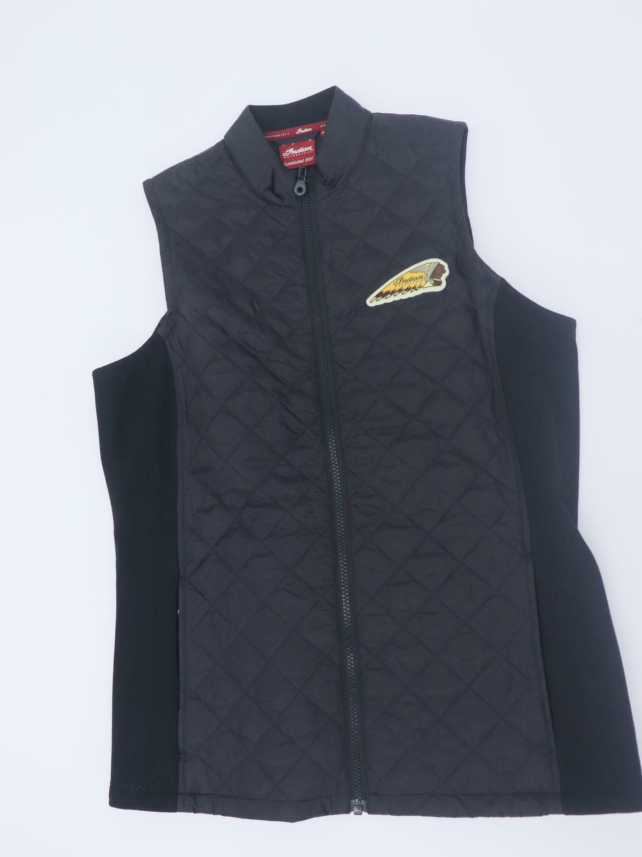 Indian Quilted Vest Headdress Black Women's Medium 286073903 -OPEN BOX