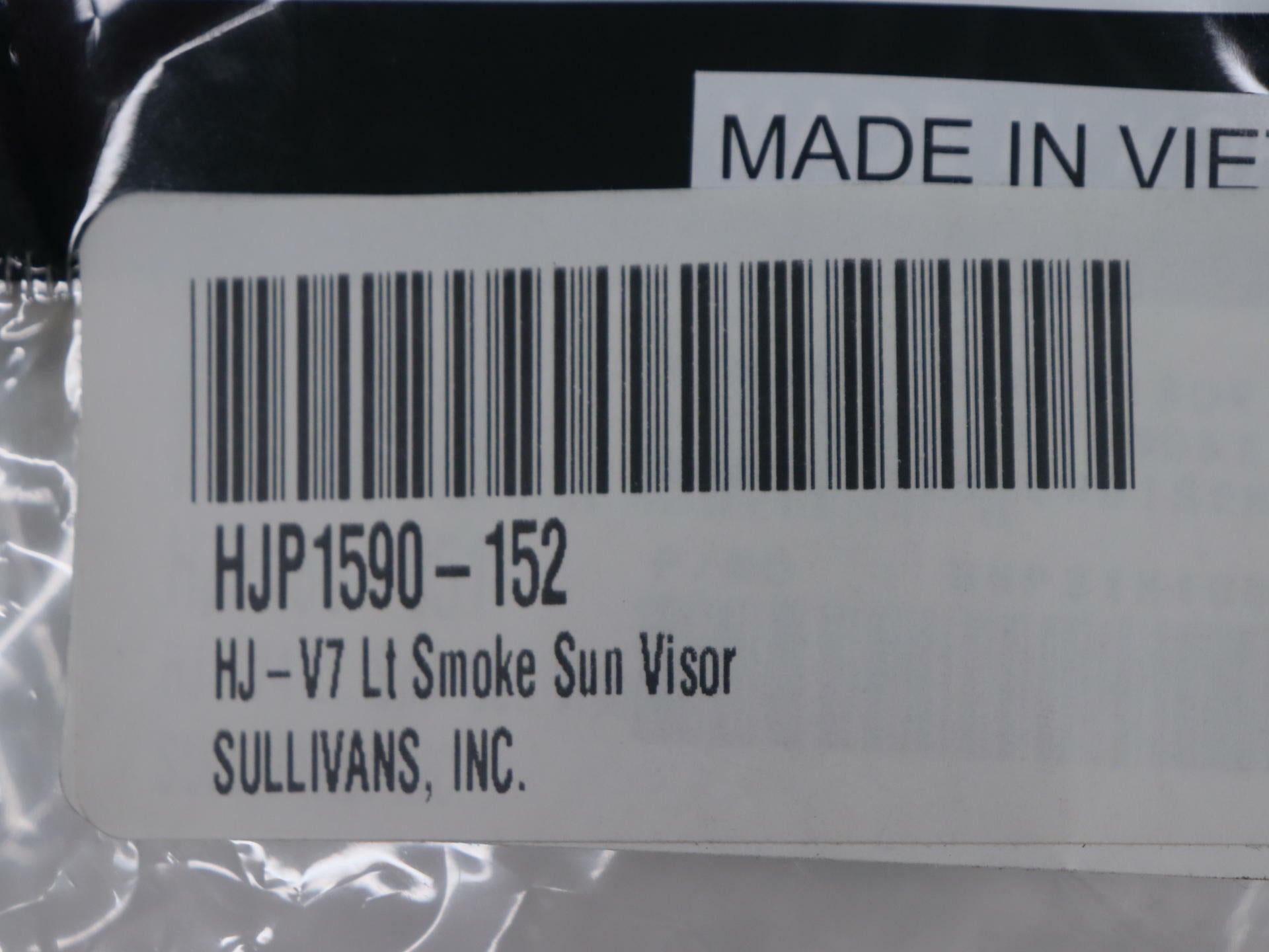 HJC HJ-V7 Sun Shield Visor Lens Light Smoke Motorcycle 1590-152 - Open Box