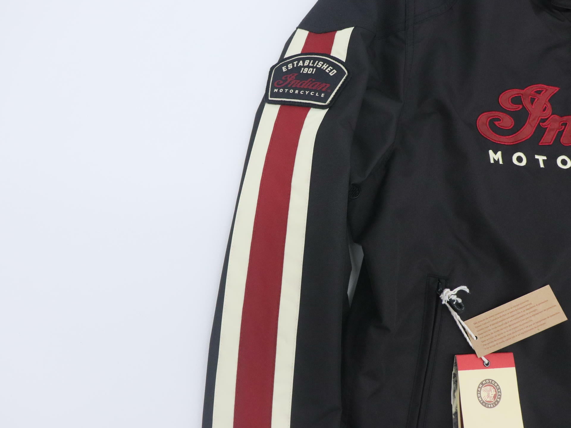 OPEN BOX - Indian Jacket Textile 1901 V2 Retro BLACK - MENS LARGE - 286095706