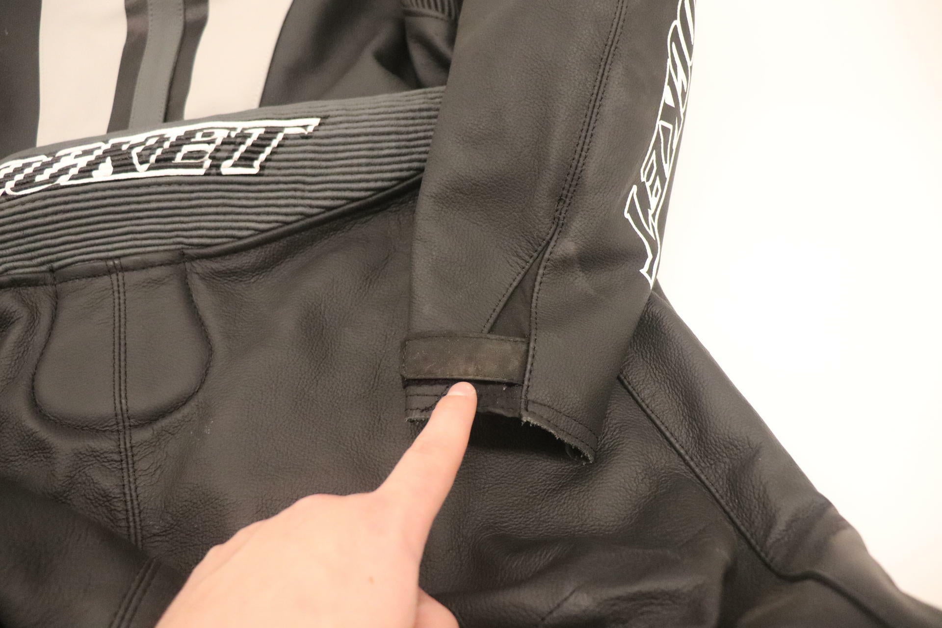 OPEN BOX - Joe Rocket One-Piece Leather Race Suit BLK/GRY- MENS sz46 - 2050-0046