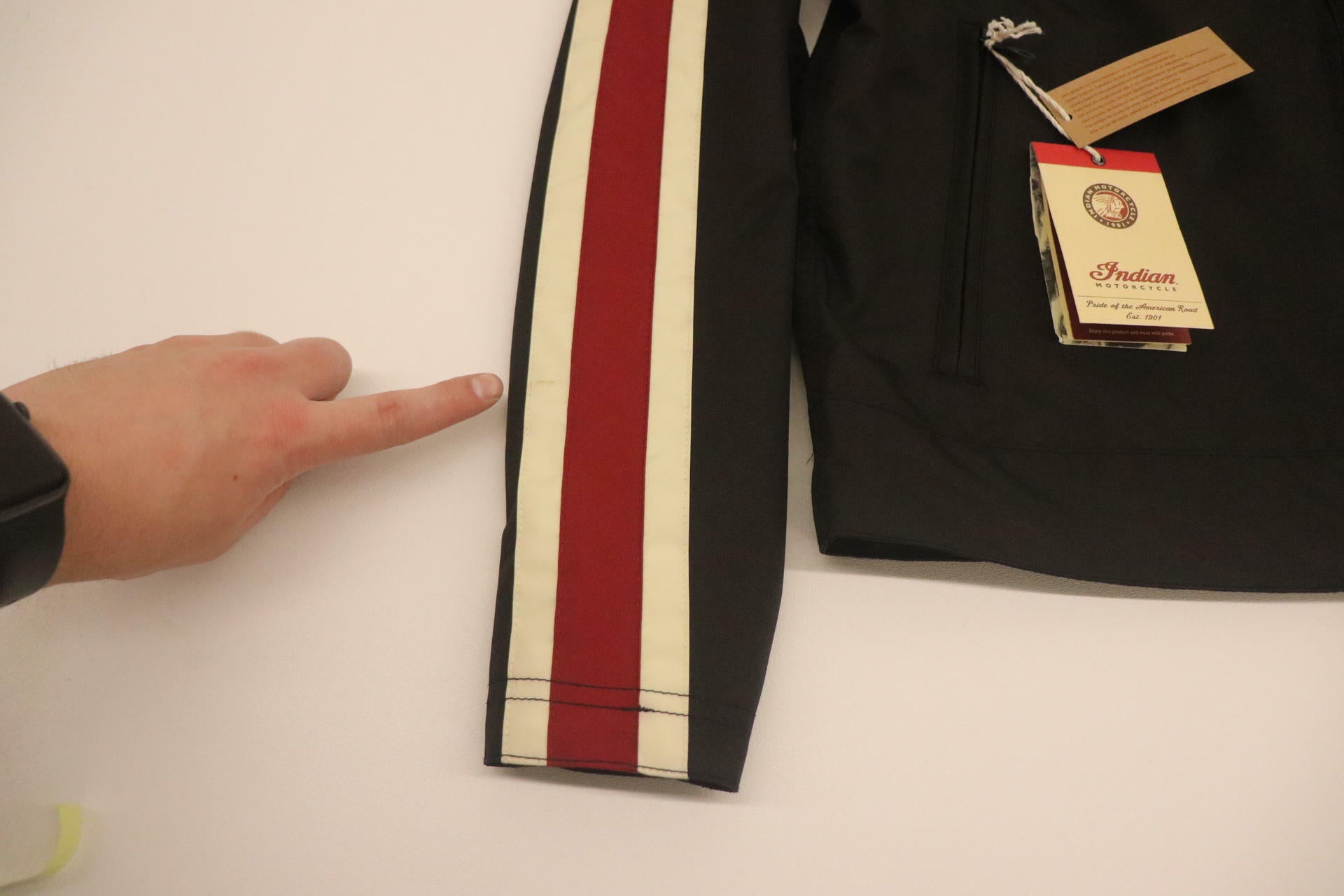 OPEN BOX - Indian Jacket Textile 1901 V2 Retro BLACK - MENS LARGE - 286095706