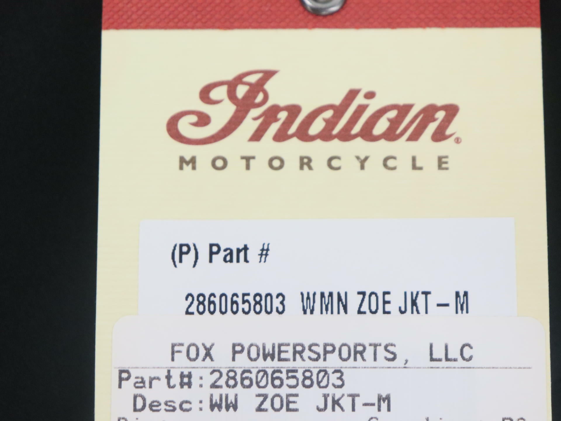 Indian Motorcycle Zoe Women's Medium Black Textile Jacket 286065803 -OPEN BOX