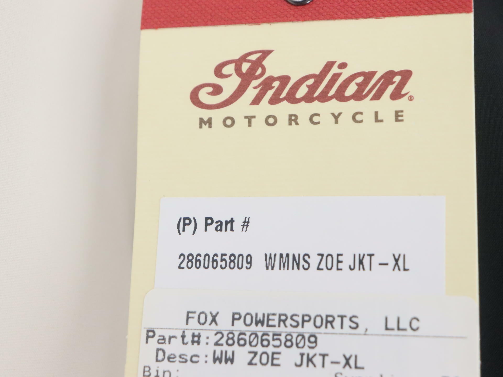 Indian Motorcycle Women's Zoe Textile Jacket Black XL 286065809 -OPEN BOX