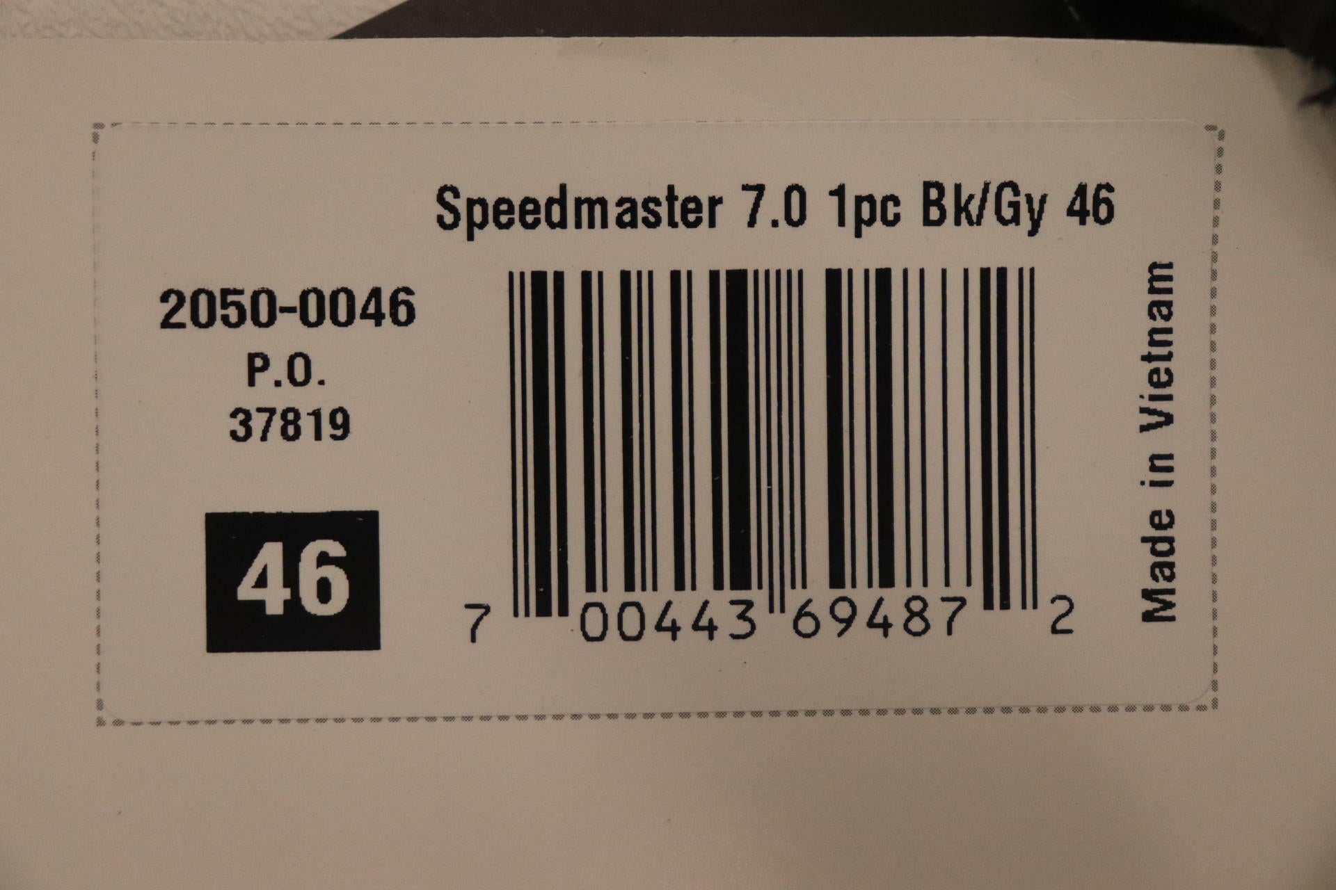 OPEN BOX - Joe Rocket One-Piece Leather Race Suit BLK/GRY- MENS sz46 - 2050-0046