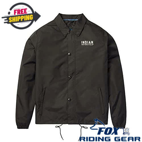 Indian Burlington Motorcycle Jacket Black Mens Medium 283318503 - Open Box