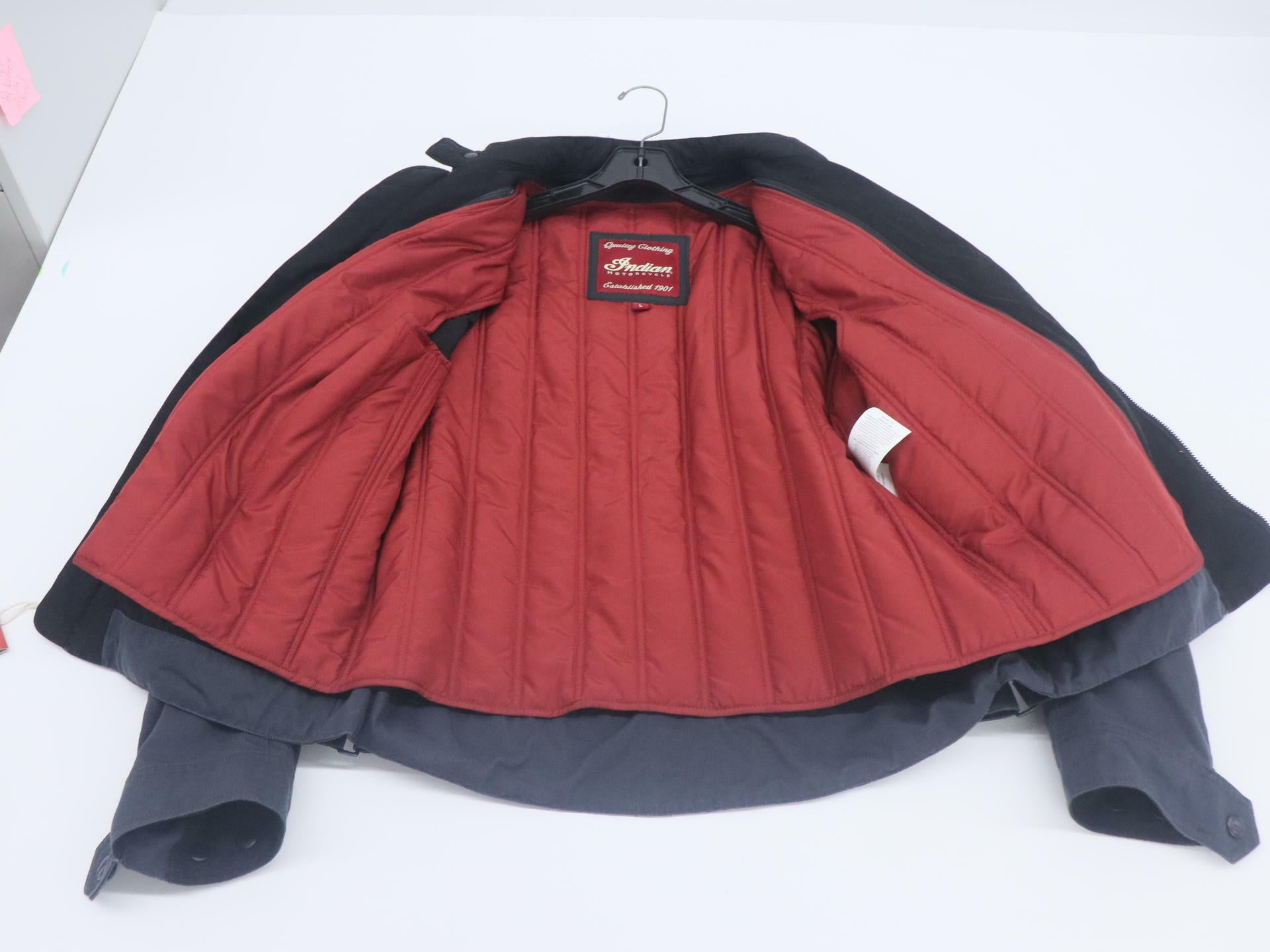 Indian Sacramento Motorcycle Jacket Gray Mens Large 286891806 -OPEN BOX