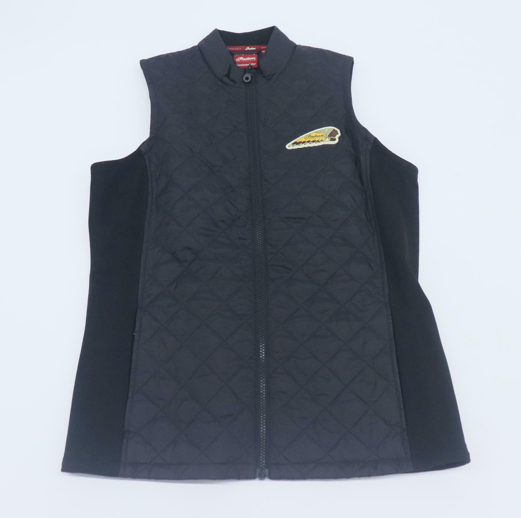 Indian Quilted Vest Headdress Black Women's Medium 286073903 -OPEN BOX