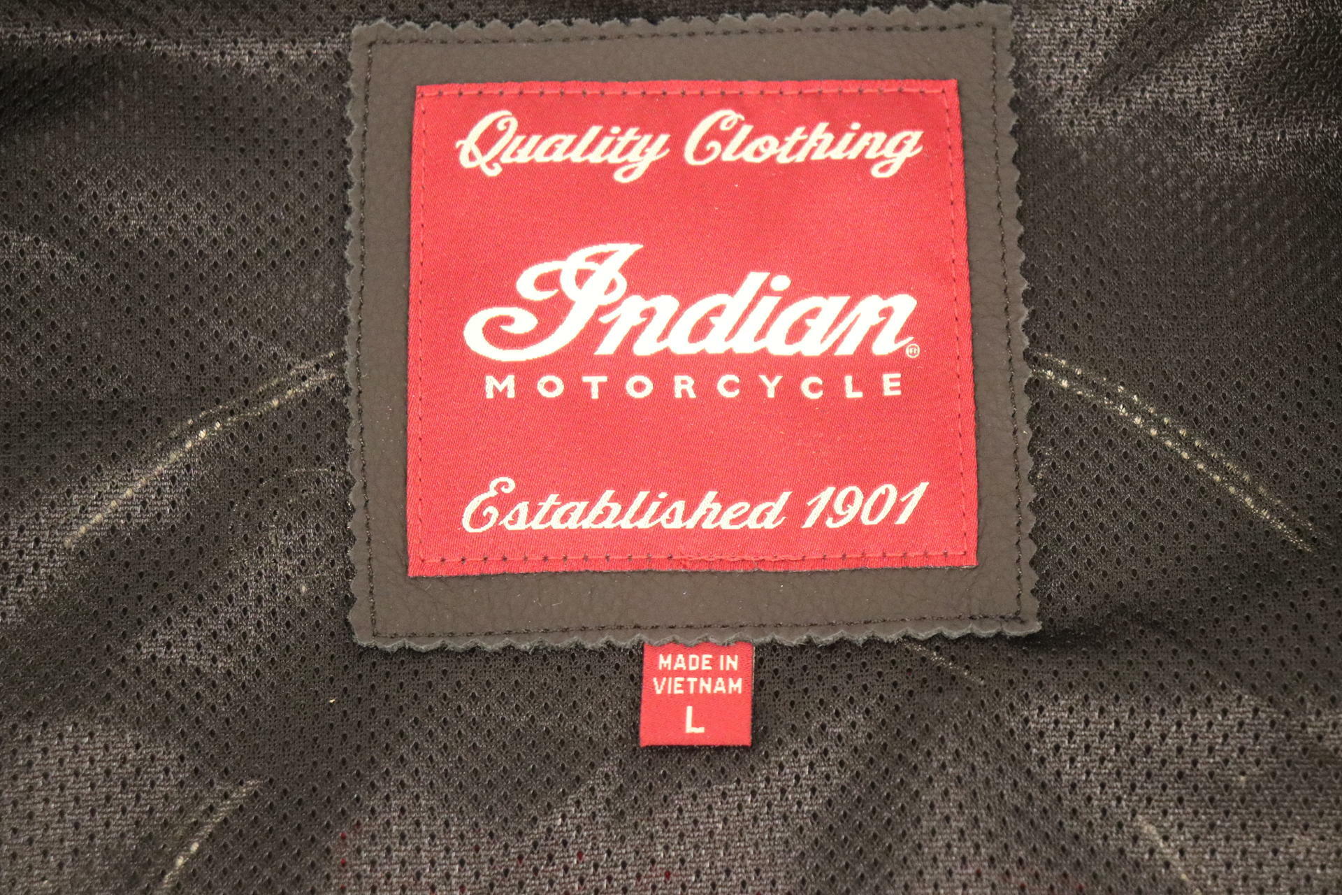 OPEN BOX - Indian Jacket Textile 1901 V2 Retro BLACK - MENS LARGE - 286095706