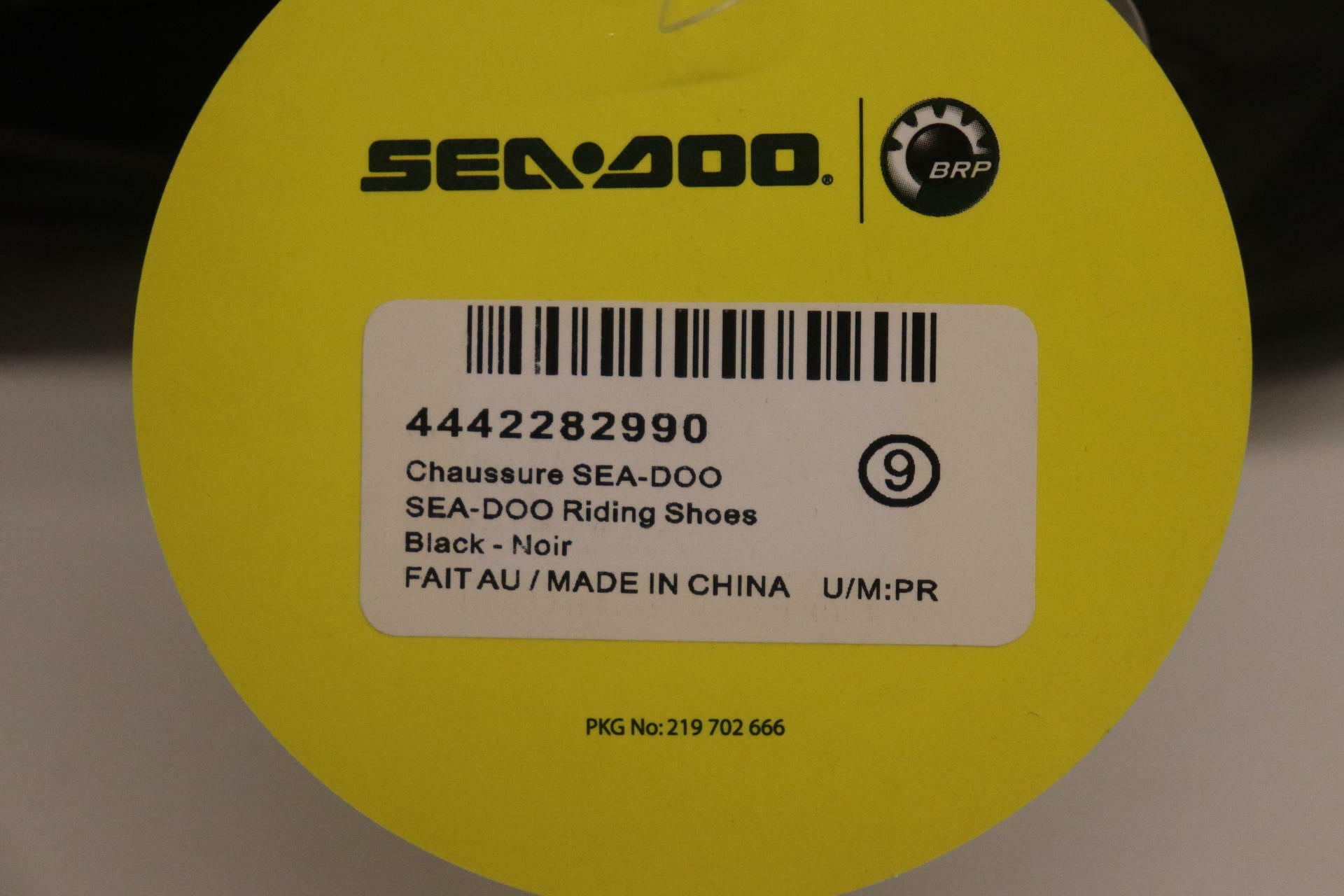 OPEN BOX - Sea-Doo Riding Shoes w/Quick Laces BLACK - MENS sz9 - 4442282990