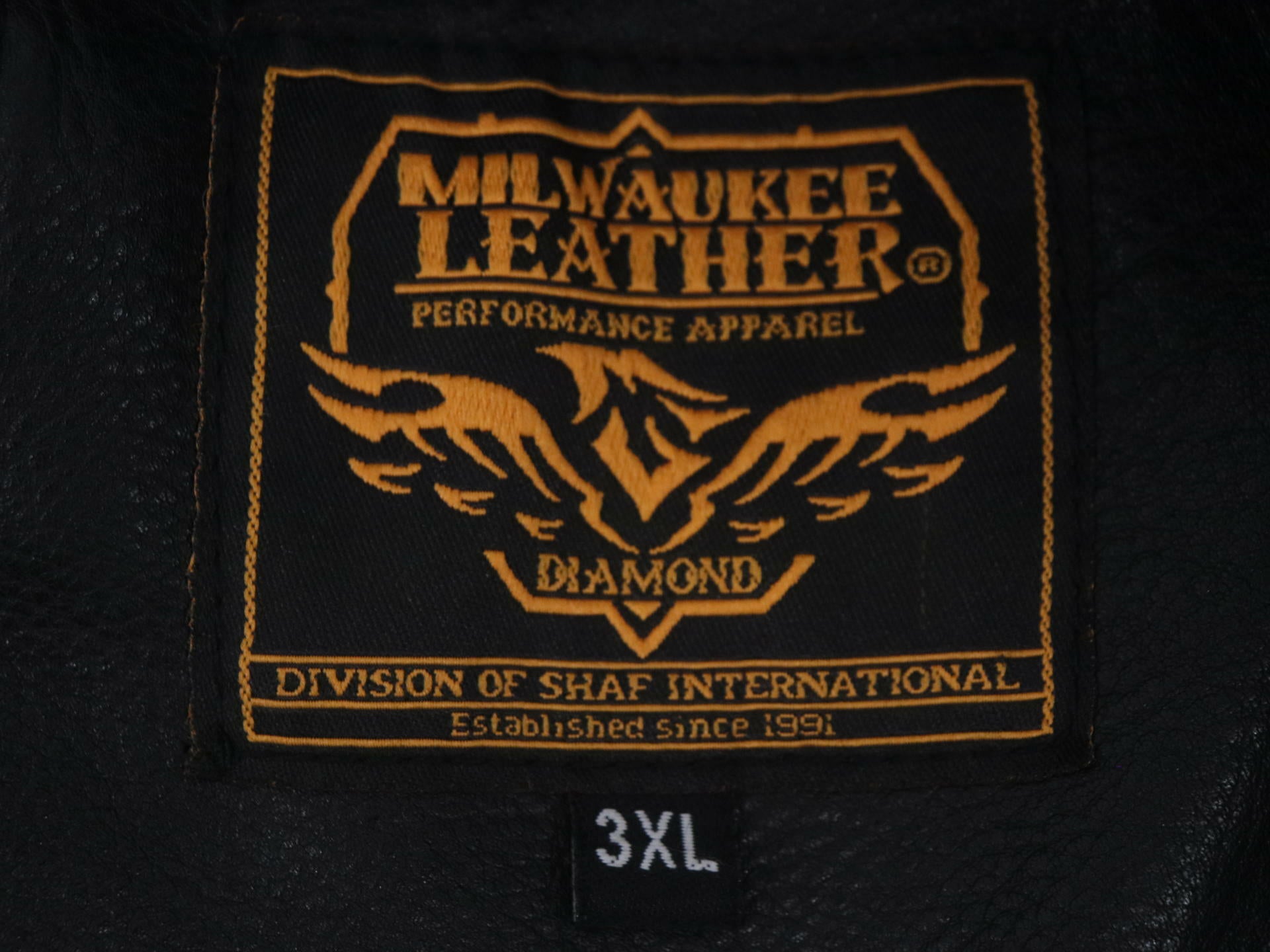 Milwaukee Leather Womens Black Biker Chaps Hip Pocket 3XL ML1173-3X - Open Box