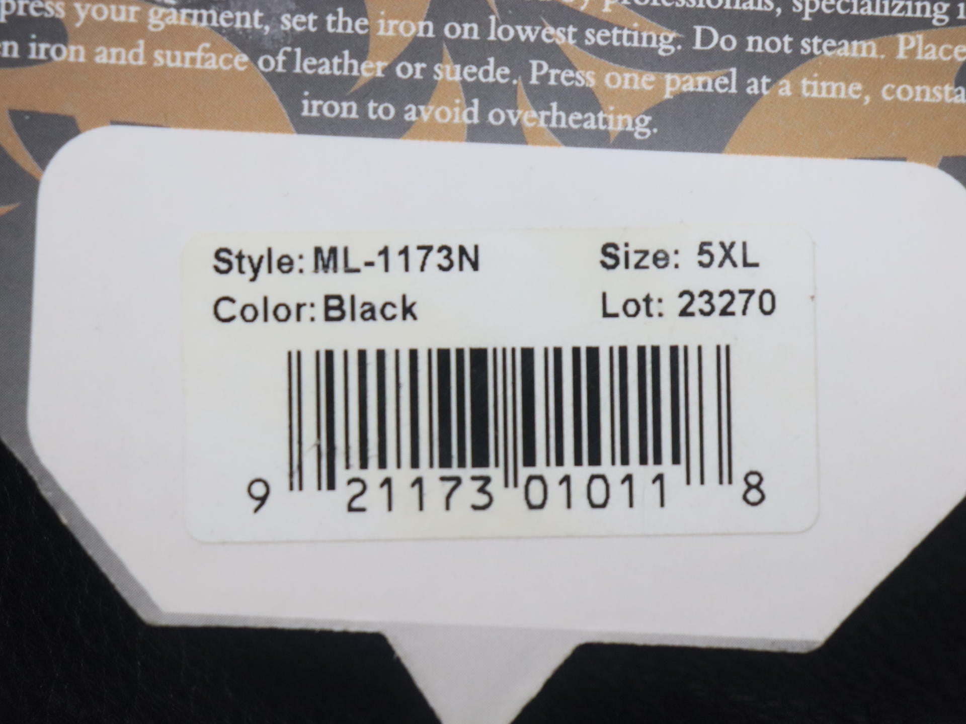 OPEN BOX - Milwaukee Leather Chaps w/Hip Pocket BLACK - WOMENS 5XL - ML1173-5X