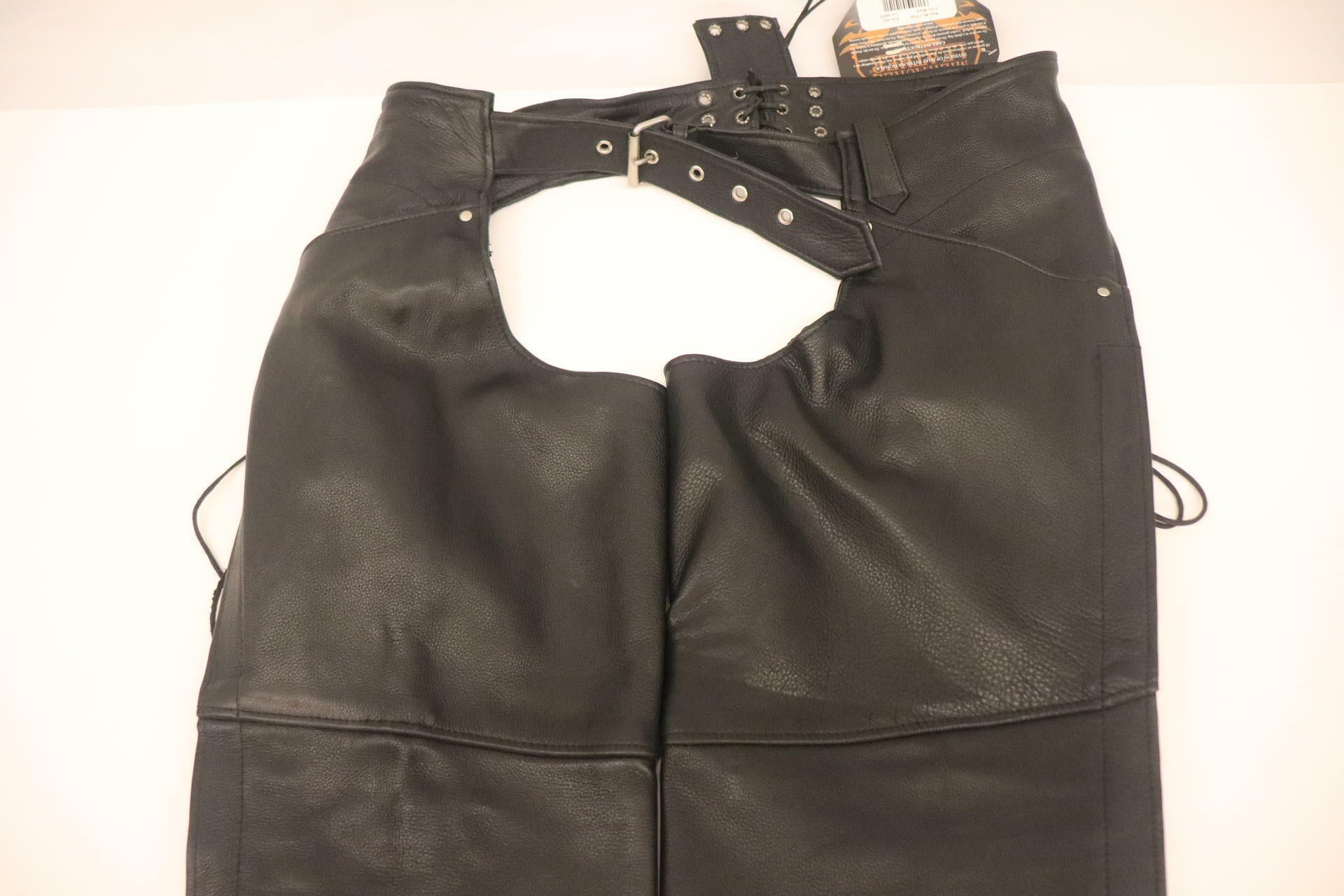 OPEN BOX - Milwaukee Leather Chaps w/Hip Pocket BLACK - WOMENS 4XL - ML1173-4X