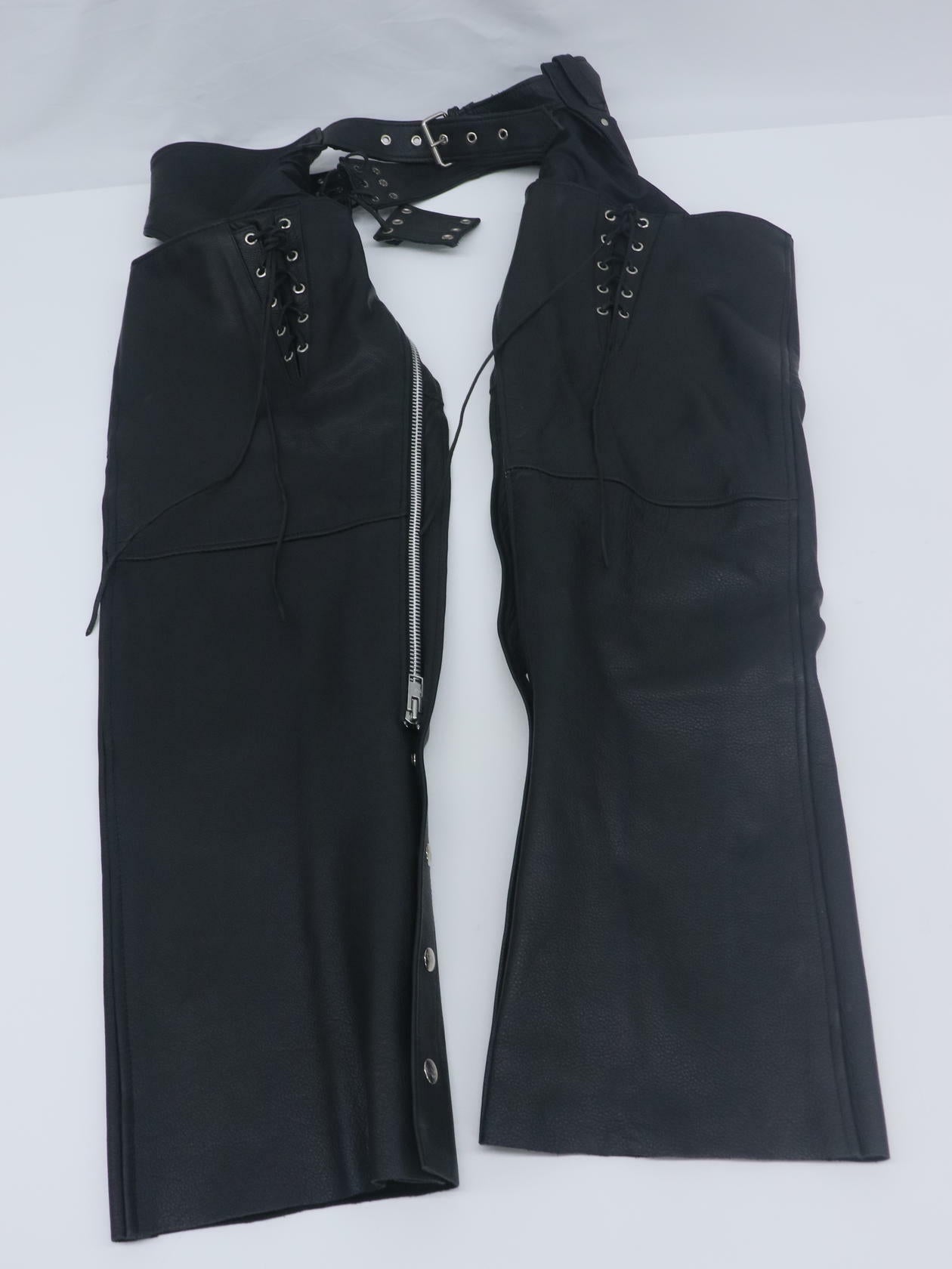 OPEN BOX - Milwaukee Leather Chaps w/Hip Pocket BLACK - WOMENS 5XL - ML1173-5X