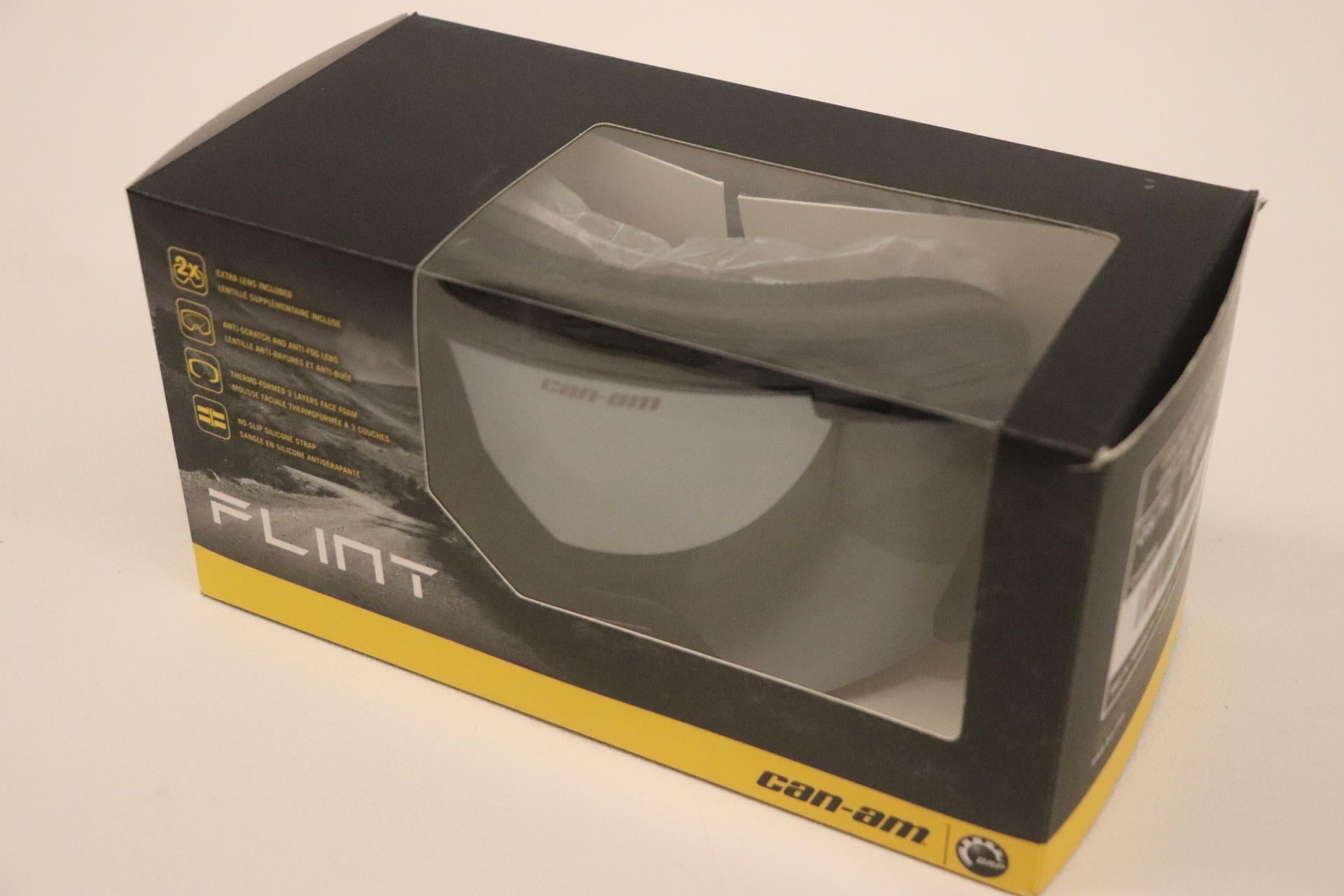 OPEN BOX - Can-Am Goggles Thermo Formed Flint Fade UV No Slip - 4487780099