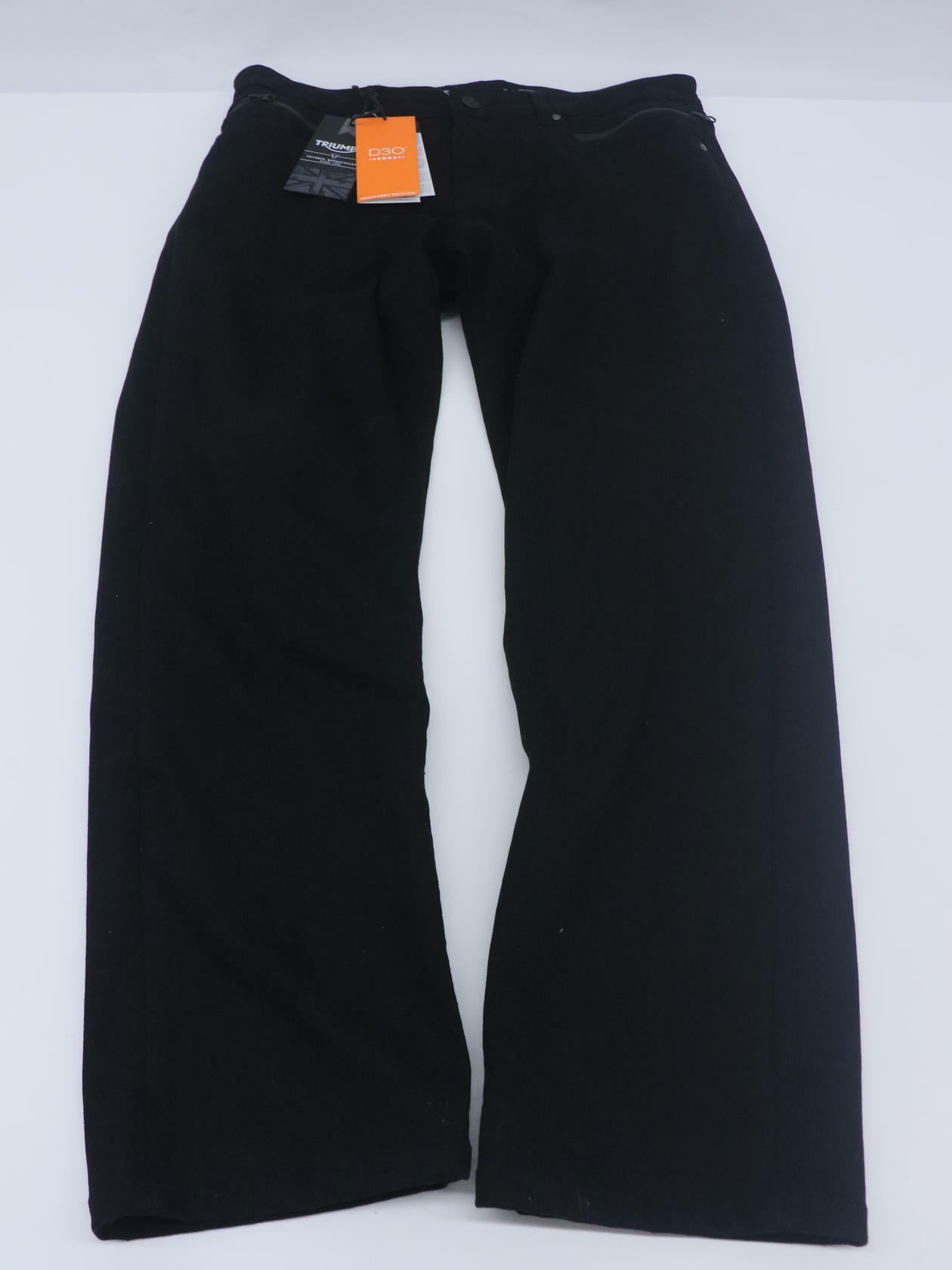 Triumph Riding Jeans Pure Black Mens 40R MDJS17117-40R -OPEN BOX