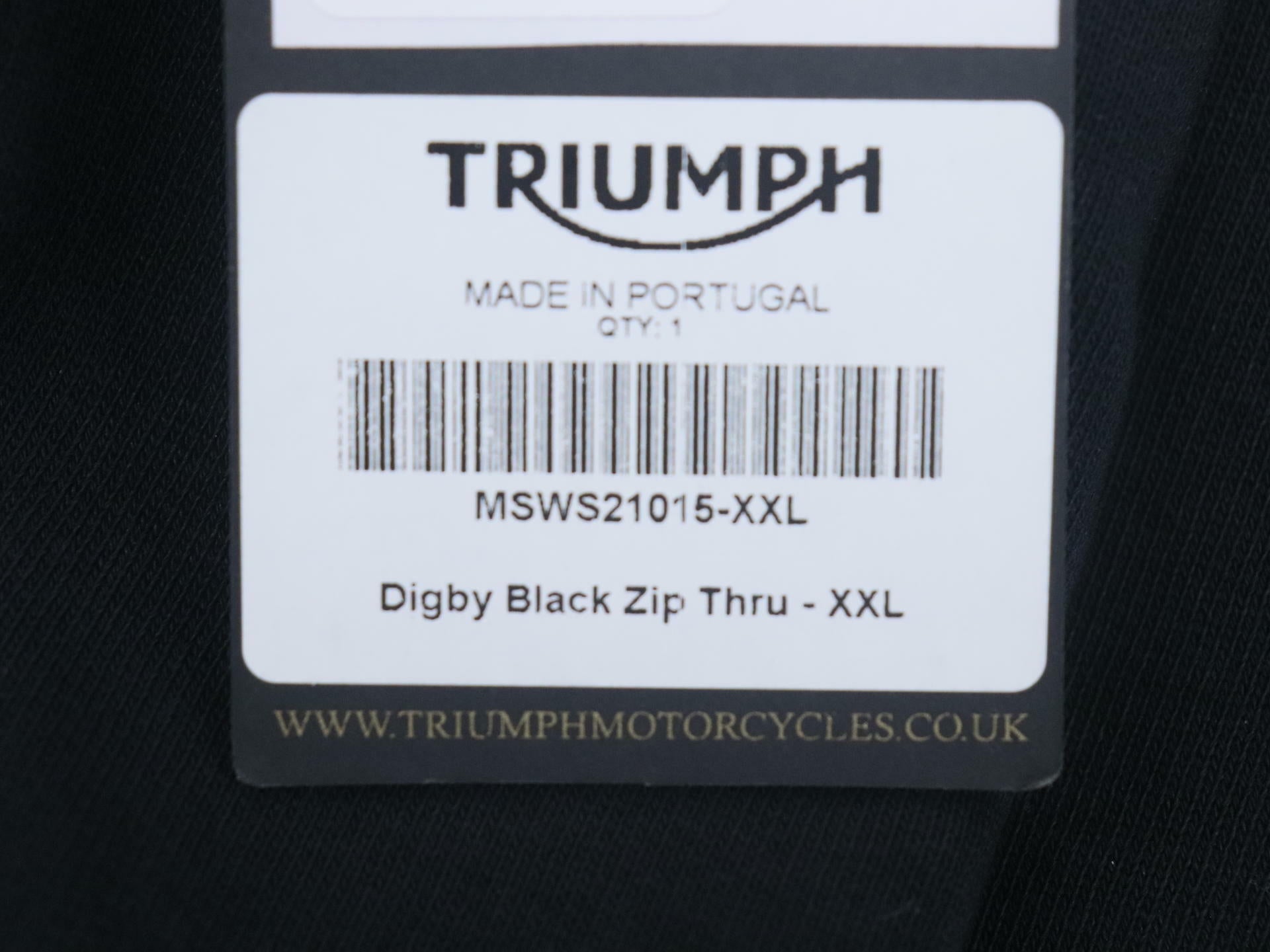 Triumph Zip-Up Hoodie Digby Sweatshirt - MENS 2XL - MSWS21015-XXL - Open Box