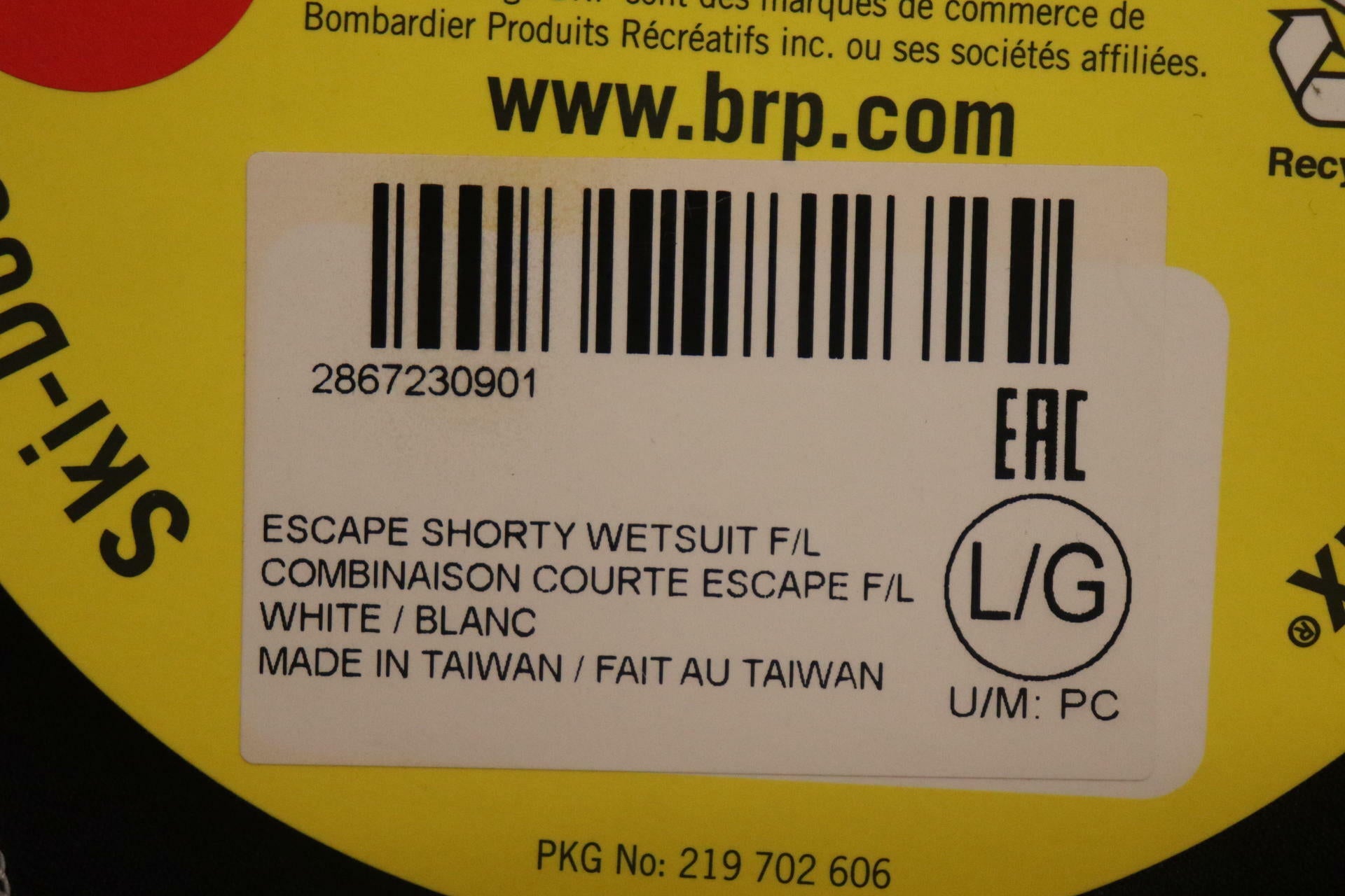 OPEN BOX - Sea-Doo Escape Shorty Wetsuit Neoprene - WOMENS LARGE - 2867230901