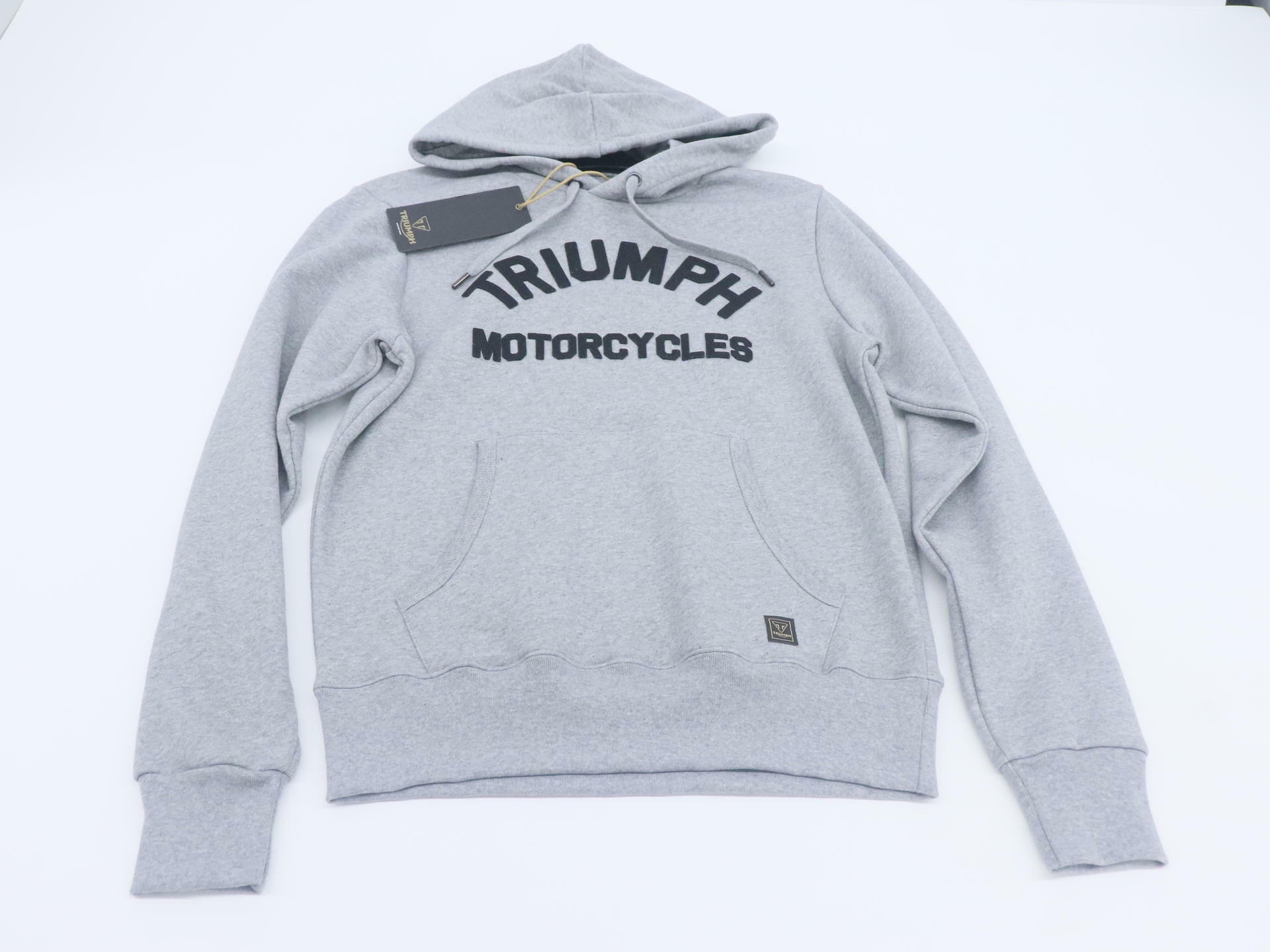 Triumph Carrick Sweatshirt Hoodie Gray Mens Small MSWS2341-S -OPEN BOX