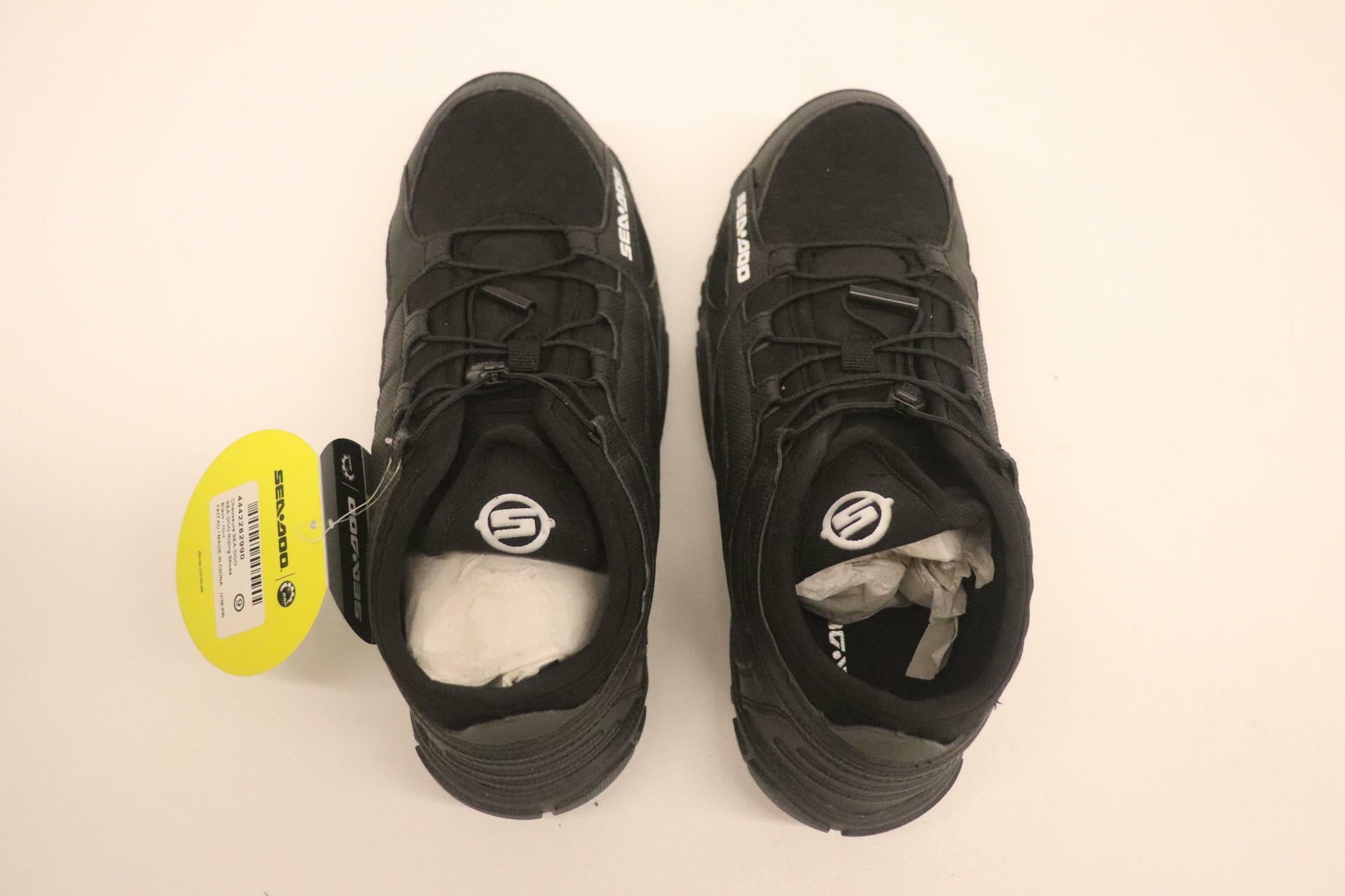 OPEN BOX - Sea-Doo Riding Shoes w/Quick Laces BLACK - MENS sz9 - 4442282990