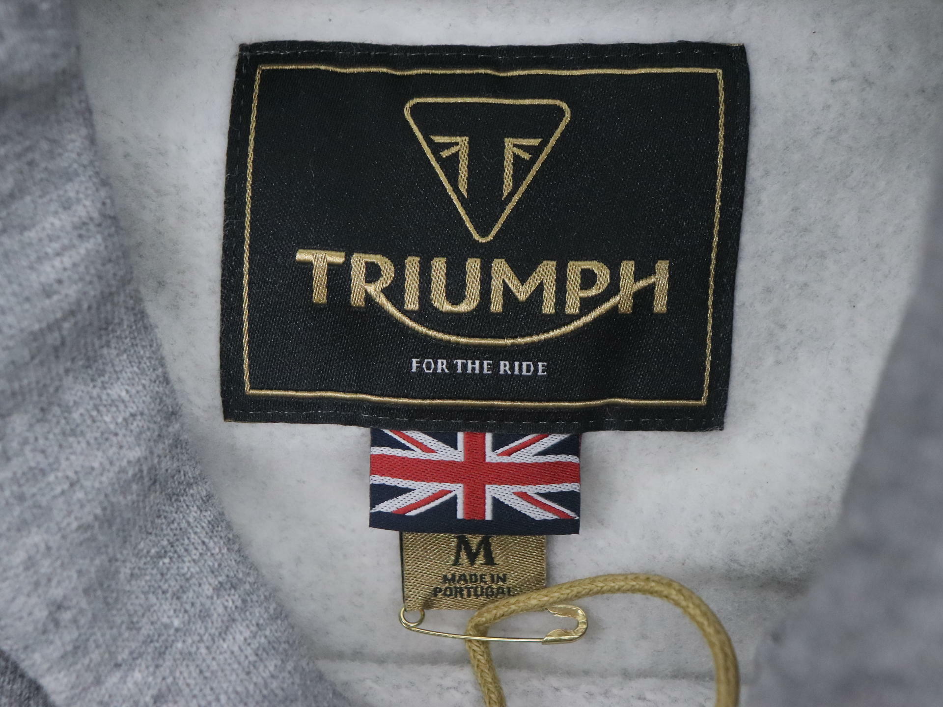 Triumph Carrick Mens Hoodie Gray Medium Sweatshirt MSWS2341-M -OPEN BOX
