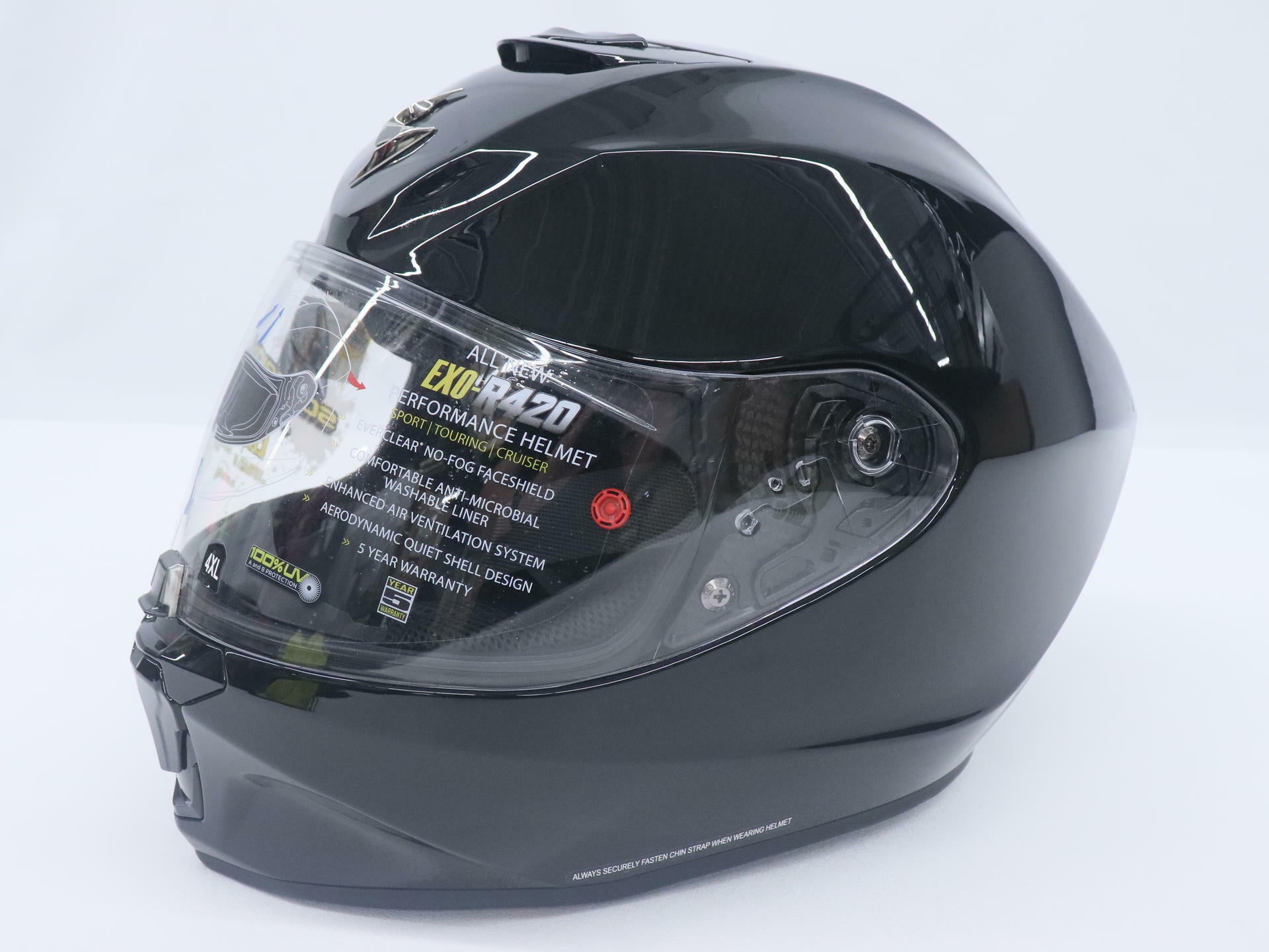 OPEN BOX - Scorpion Full Face Helmet Motorcycle - ADULT 4XL- EX0-R420 -75-11204X