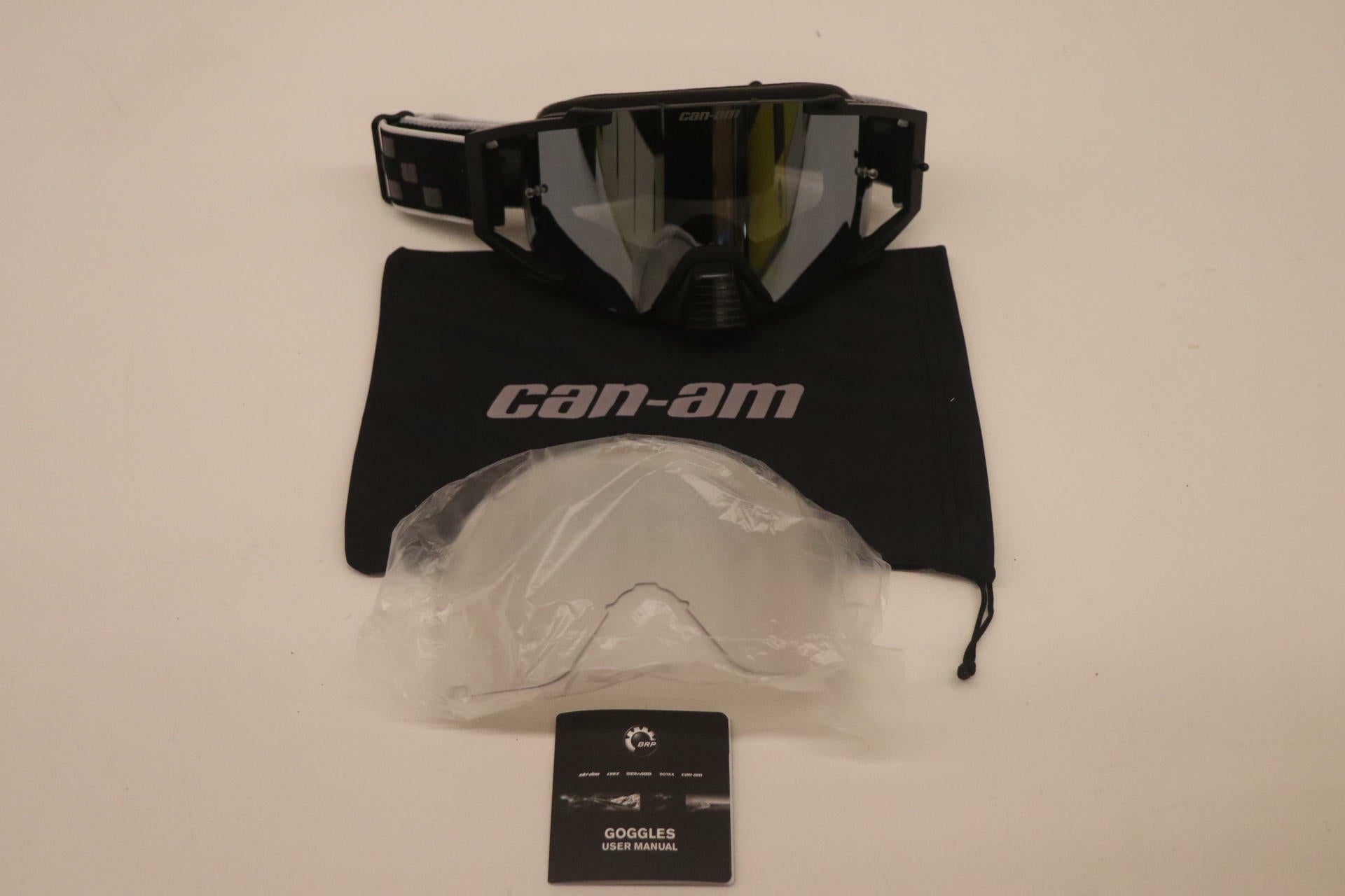 OPEN BOX - Can-Am Goggles Thermo Formed Flint Fade UV No Slip - 4487780099